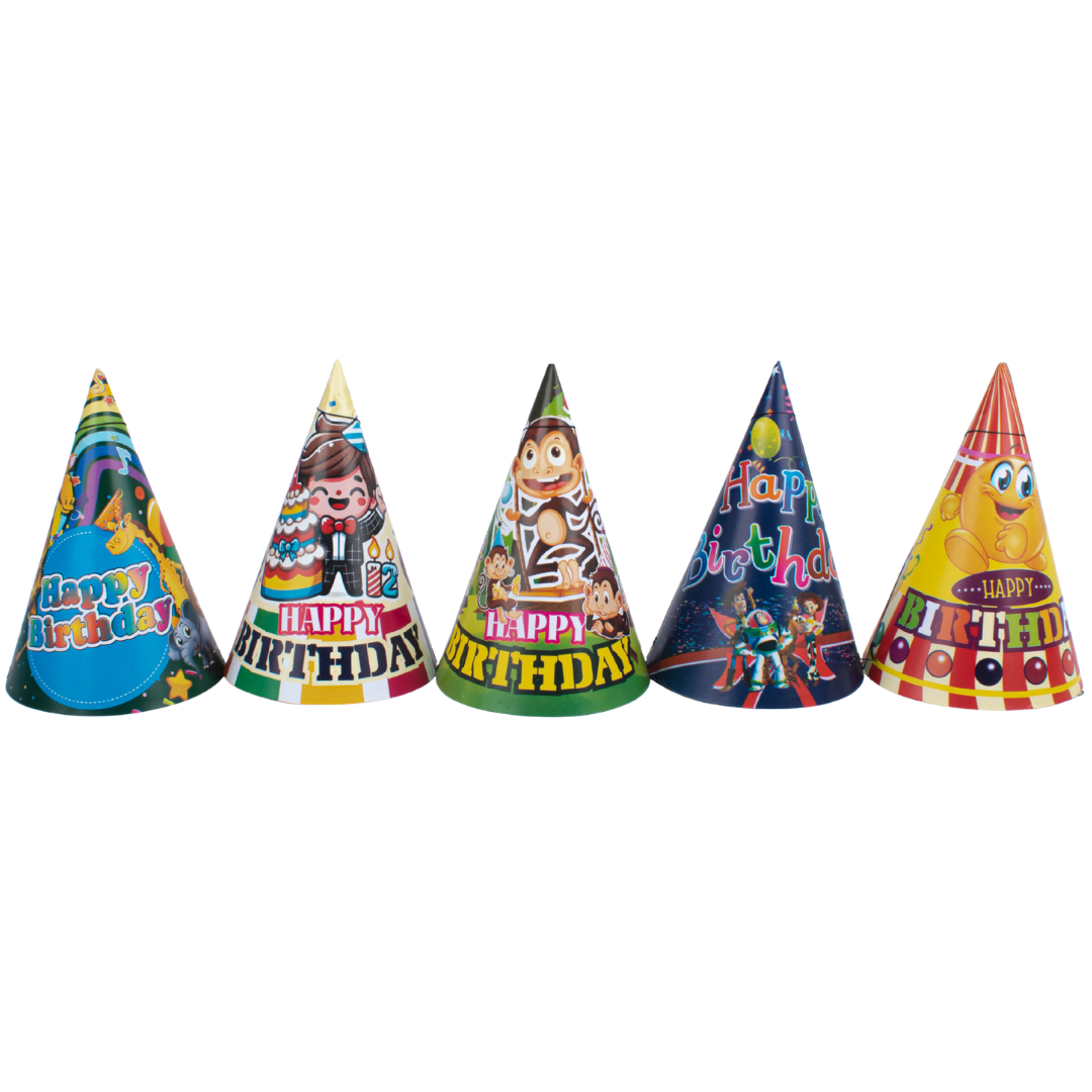 Party Paper Hats 11Inch 10 Pcs