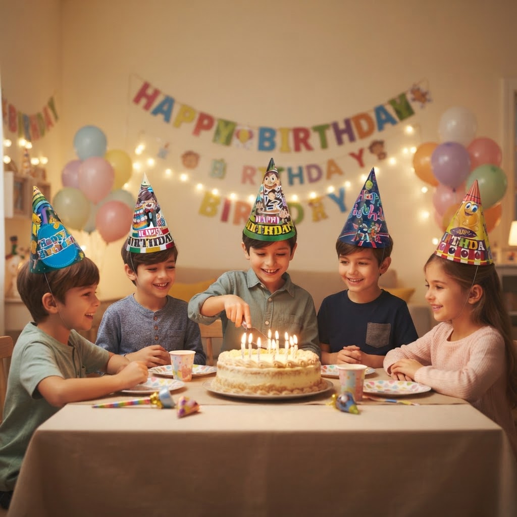 Party Paper Hats 11Inch 10 Pcs