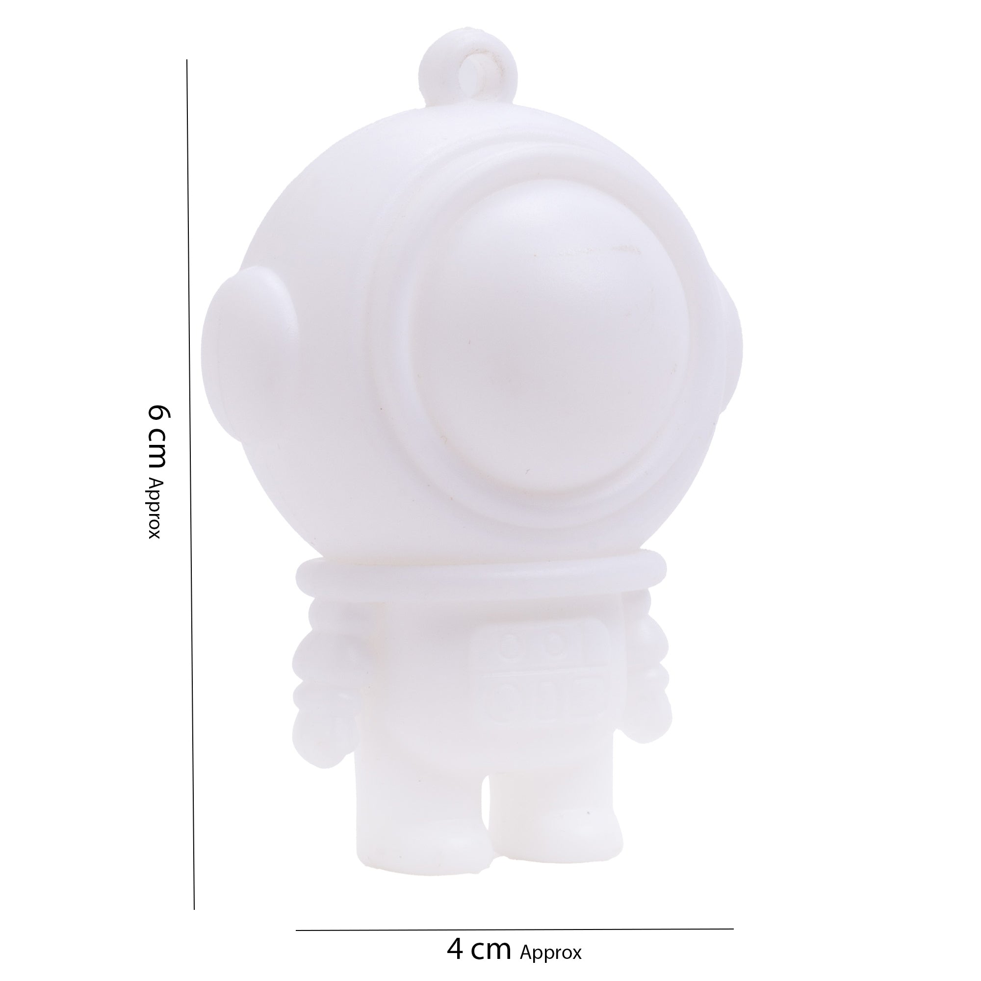 Paint And Play Create Your Own 3D keychain with Acrylic Paint and Brush Space Man 4inch 1pc