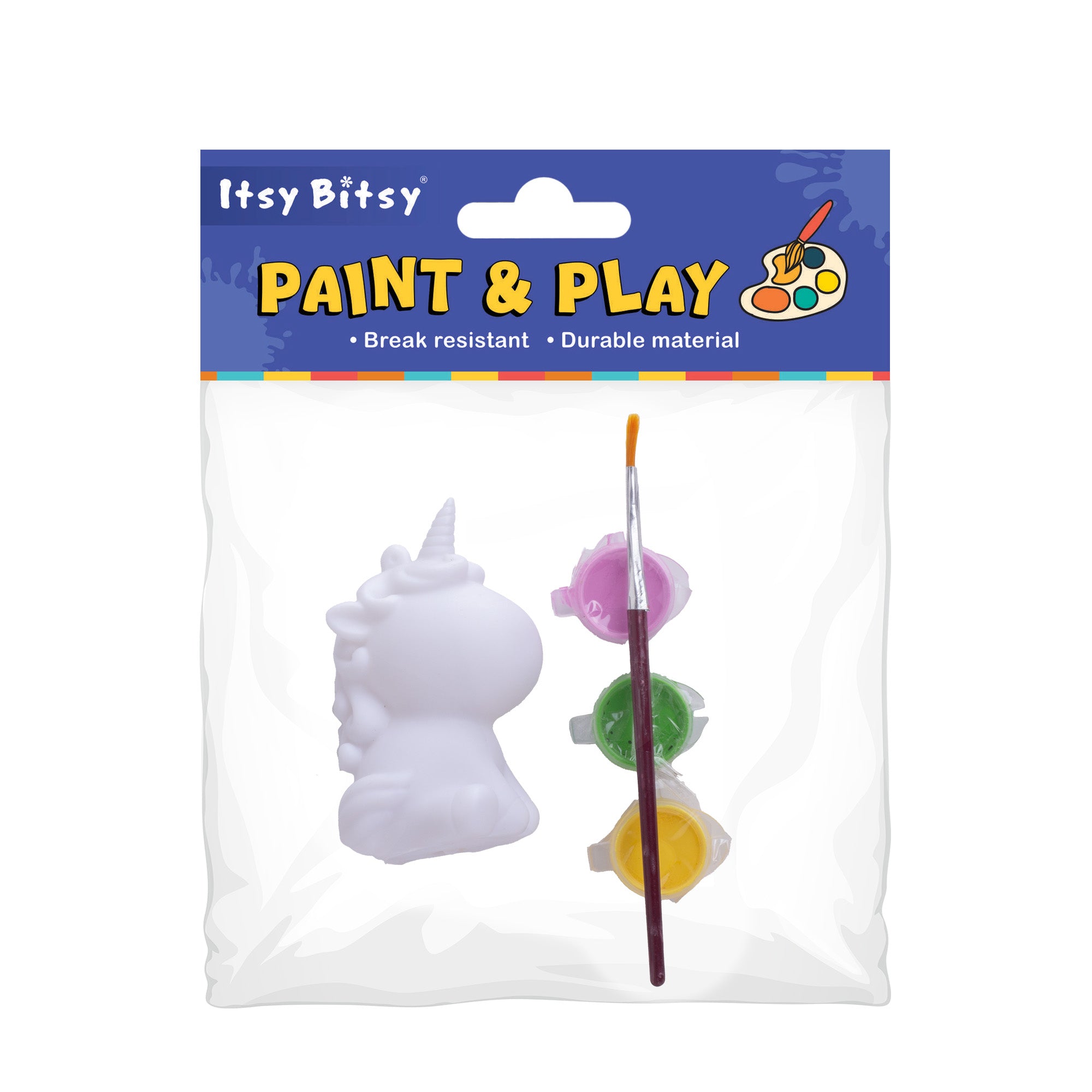 Paint And Play Create Your Own 3D Table Decor with Acrylic Paint and Brush Unicorn 3.5inch
