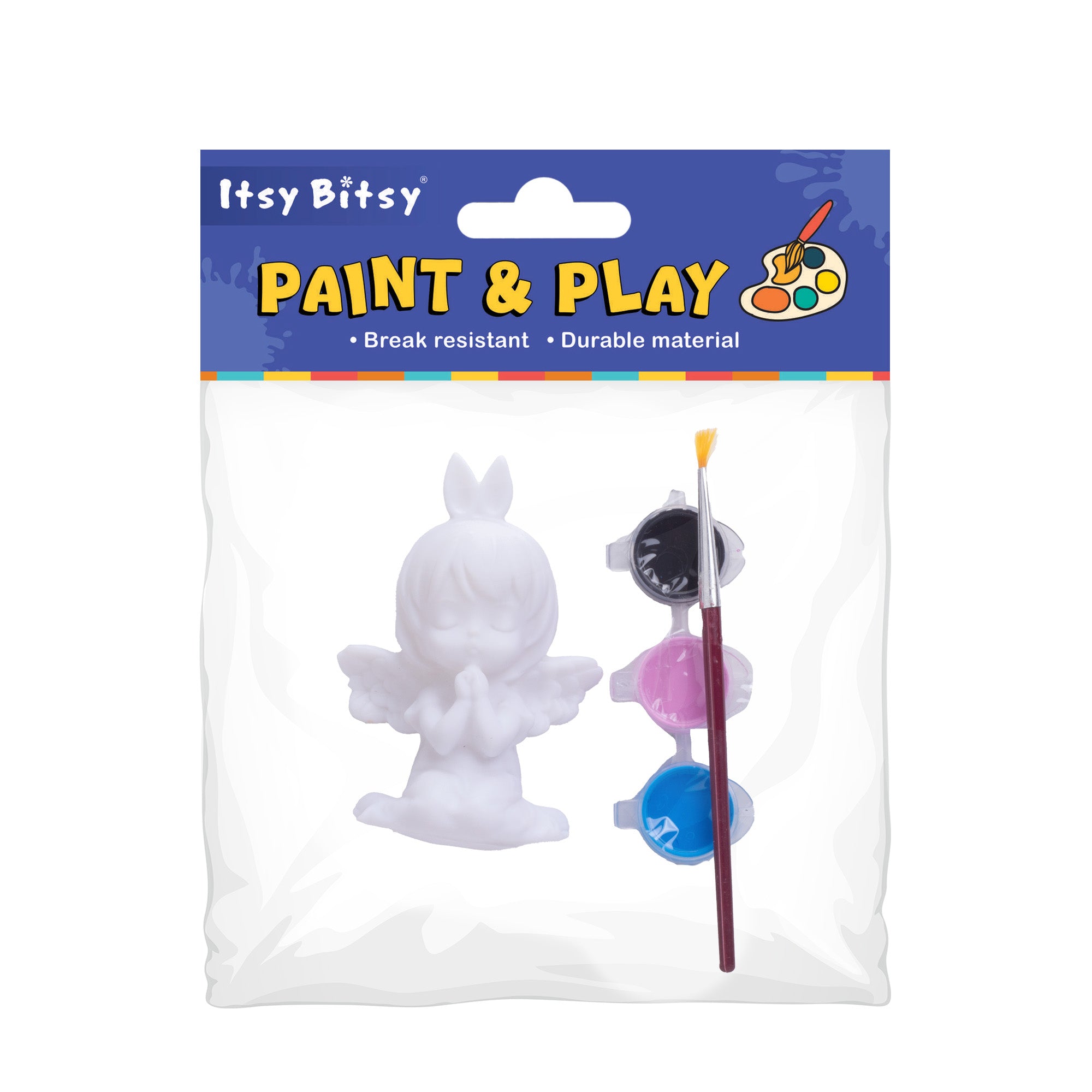 Paint And Play Create Your Own 3D Table Decor with Acrylic Paint and Brush Angel 3.5inch