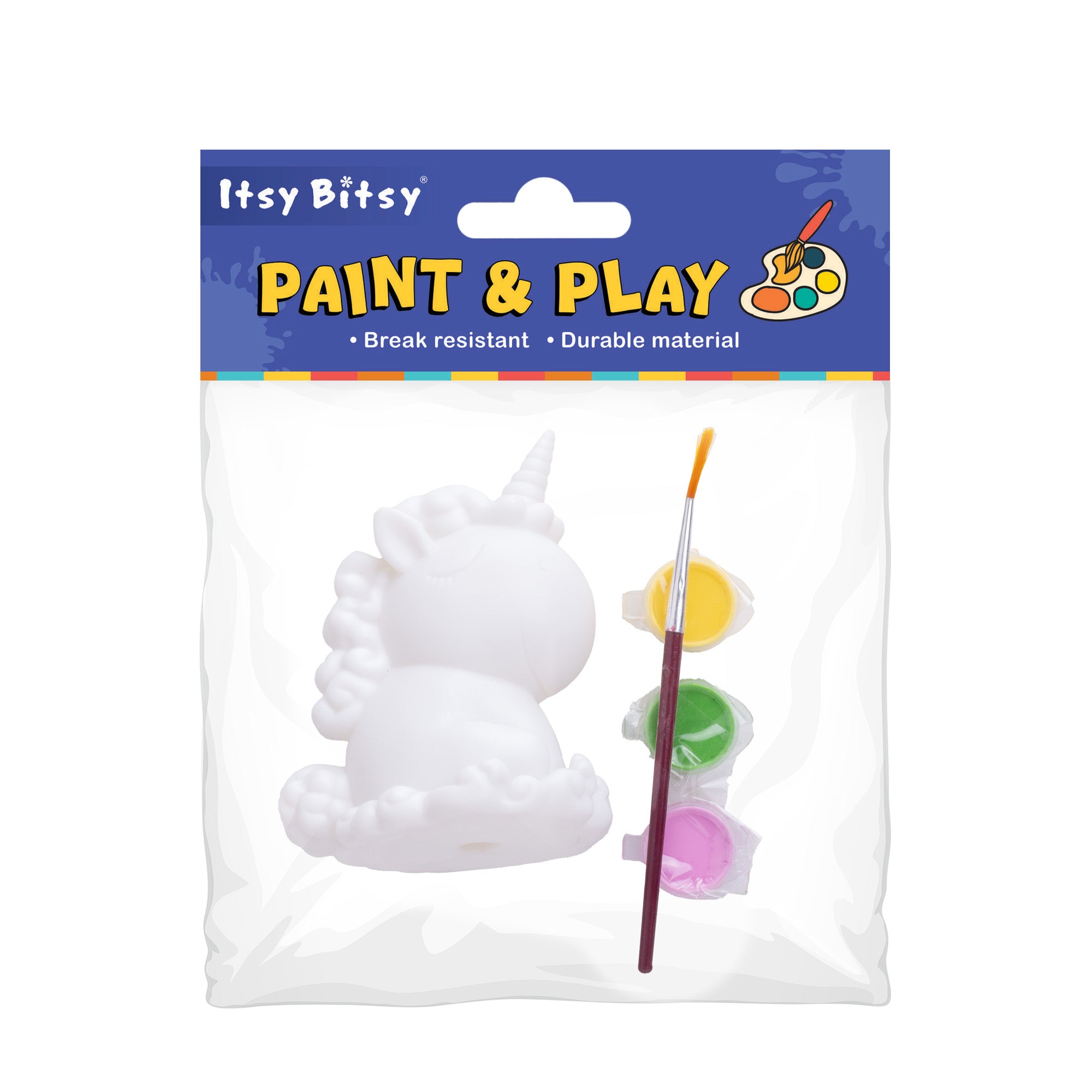 Paint And Play Create Your Own 3D Table Decor with Acrylic Paint and Brush Unicorn 4inch