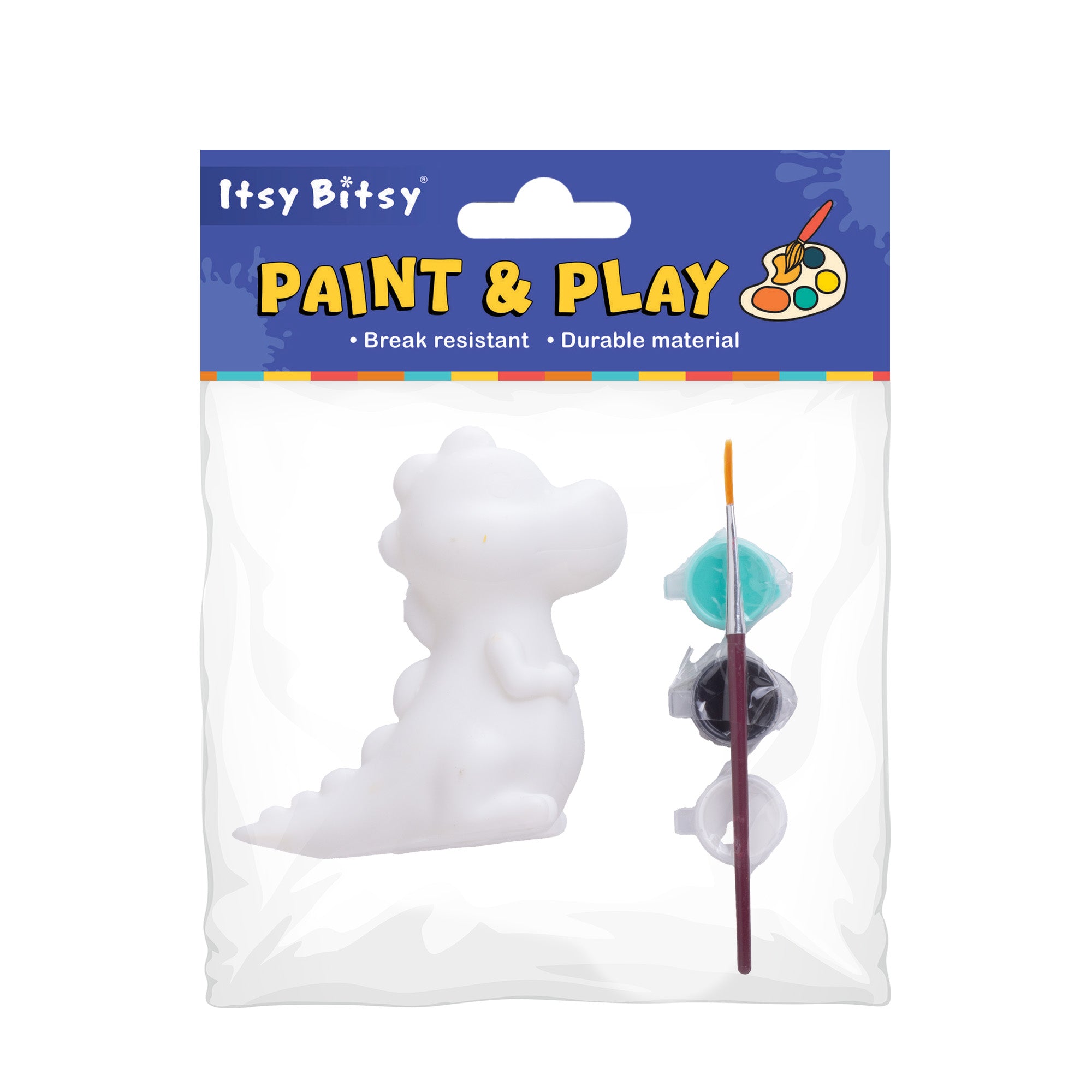 Paint And Play Create Your Own 3D Table Decor with Acrylic Paint and Brush Dino 4inch