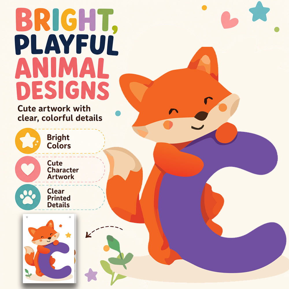 Make Your Own Banner Animal Fun Alphabet C Size 7 x 5.16inch 1pc IB