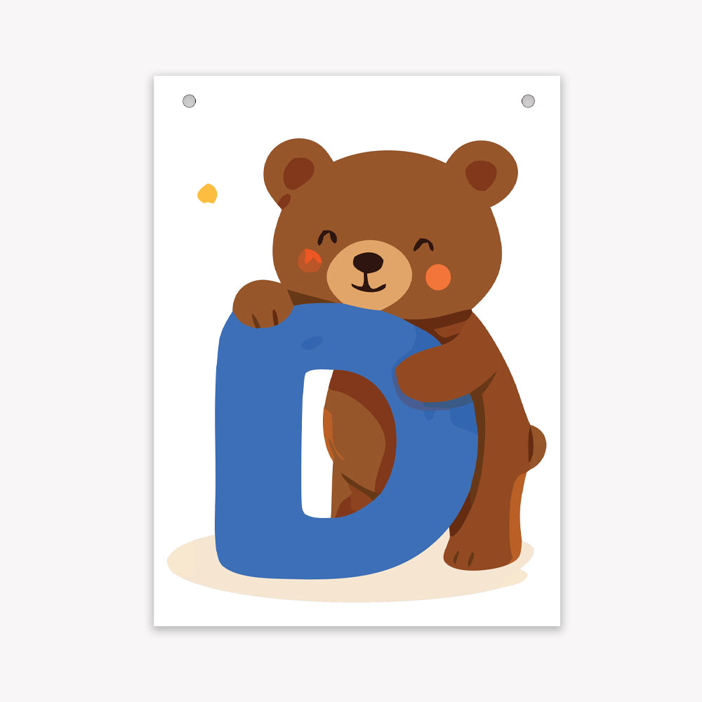 Make Your Own Banner Animal Fun Alphabet D Size 7 x 5.16inch 1pc IB