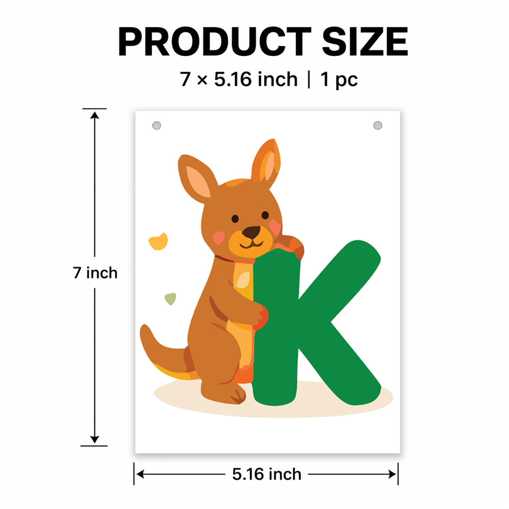Make Your Own Banner Animal Fun Alphabet K Size 7 x 5.16inch 1pc IB