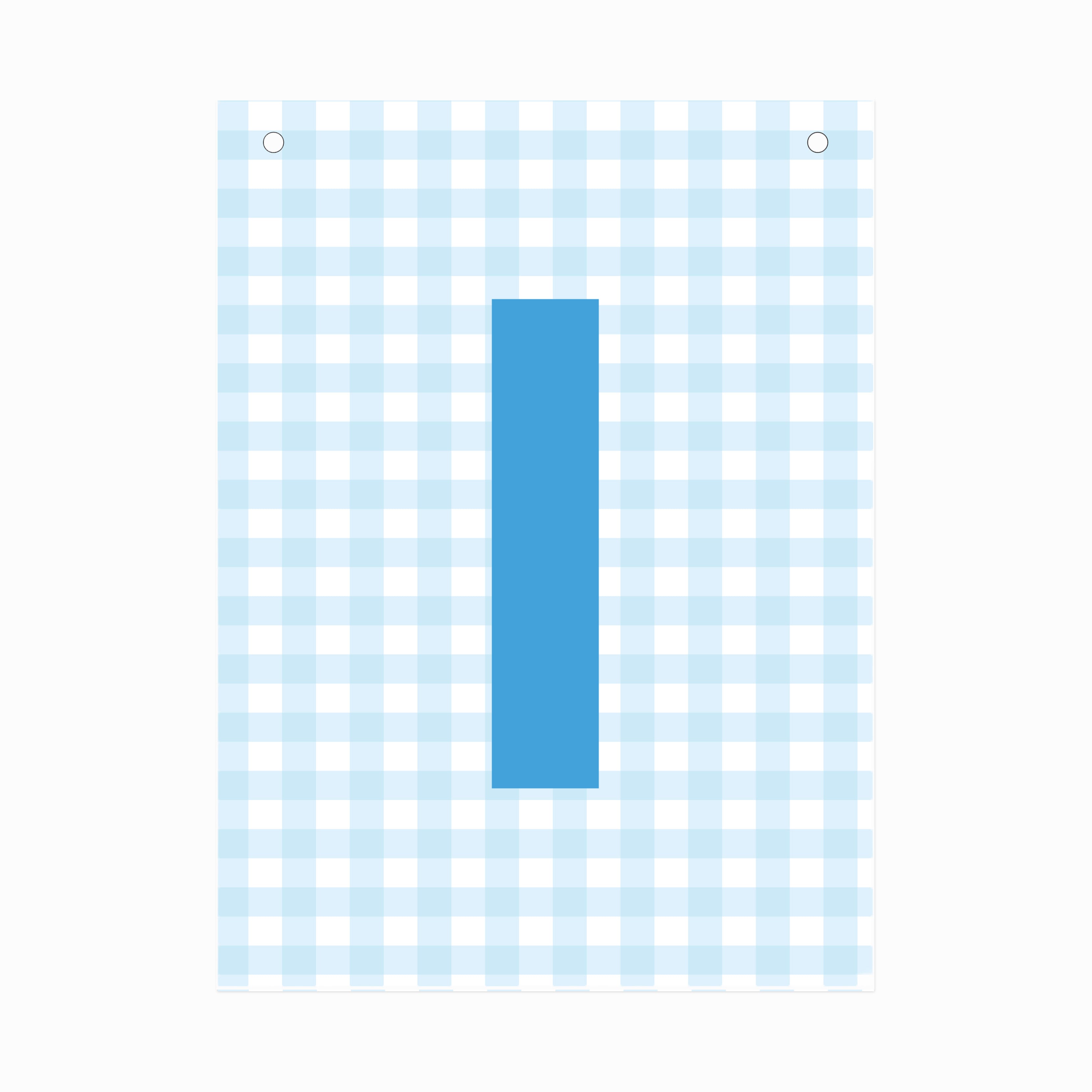 Make Your Own Banner Aqua Alphabet I SIze 7 x 5.16inch 1pc IB