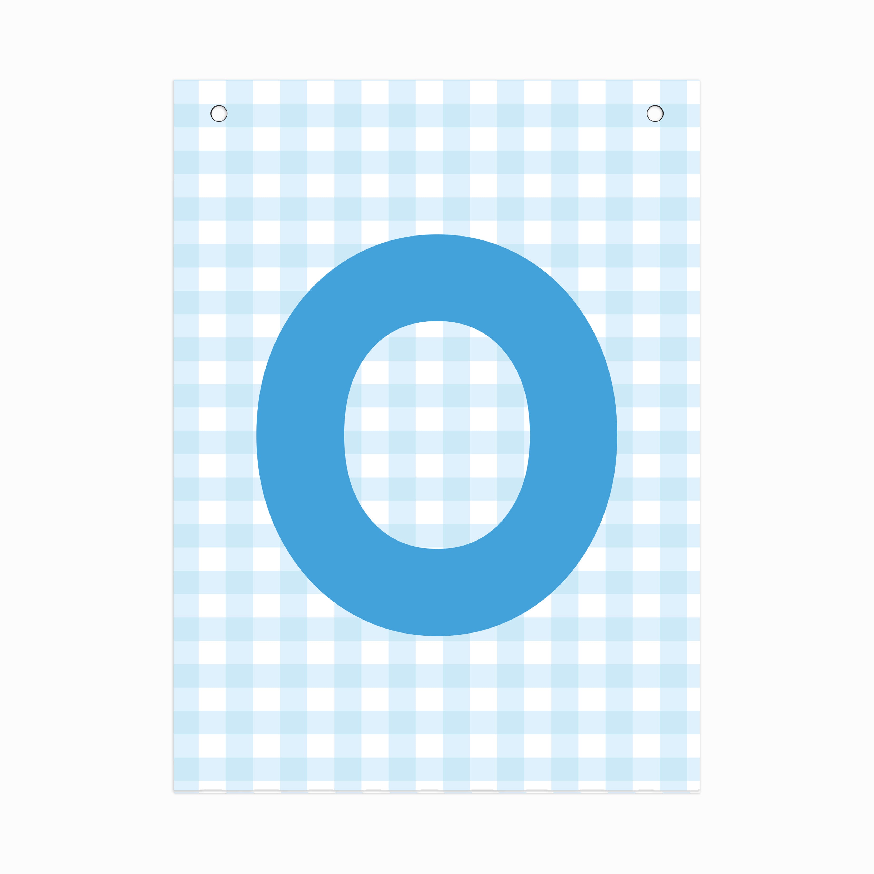 Make Your Own Banner Aqua Alphabet O size 7 x 5.16inch 1pc IB