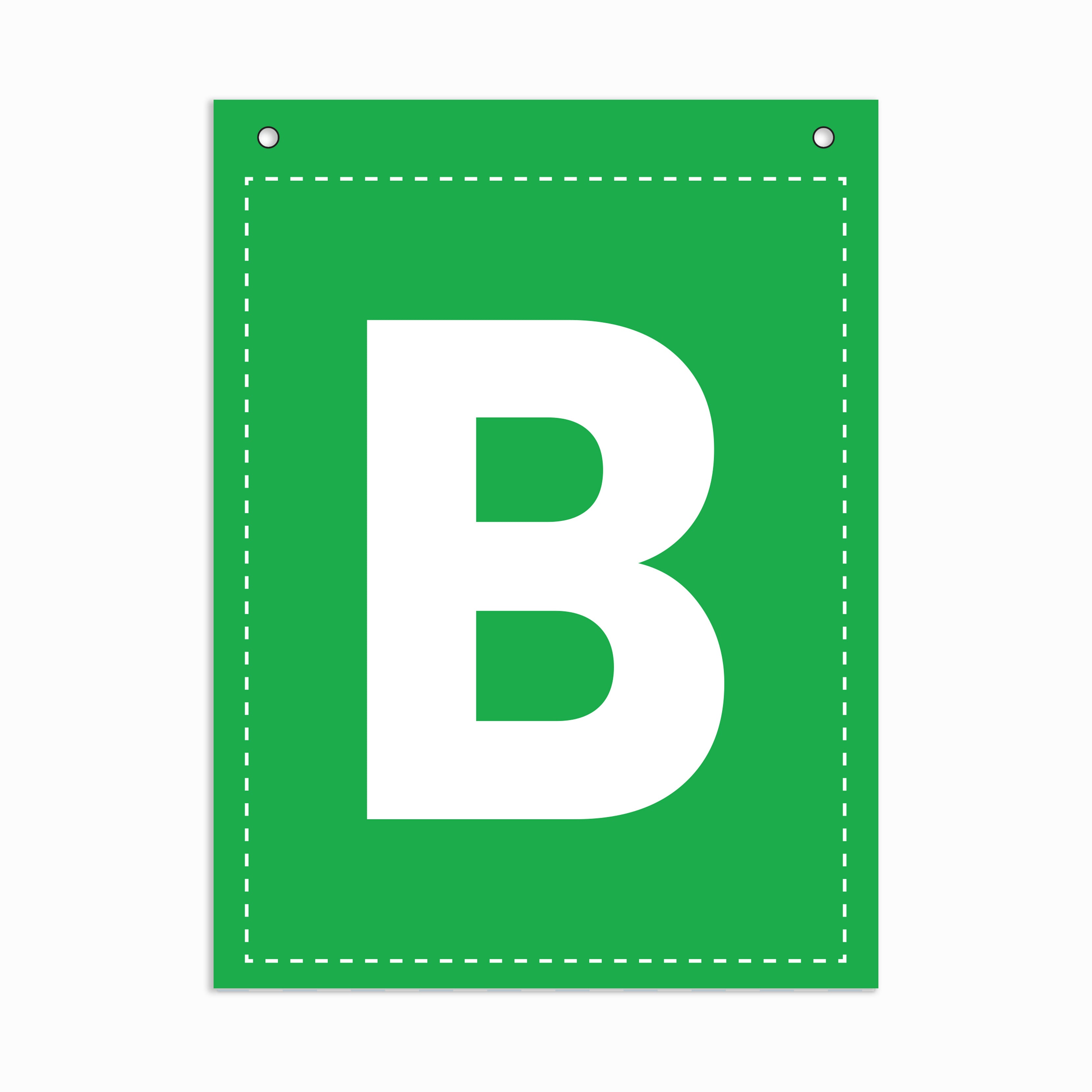 Make Your Own Banner Rainbow Alphabet B 7 x 5.16inch 1pc IB