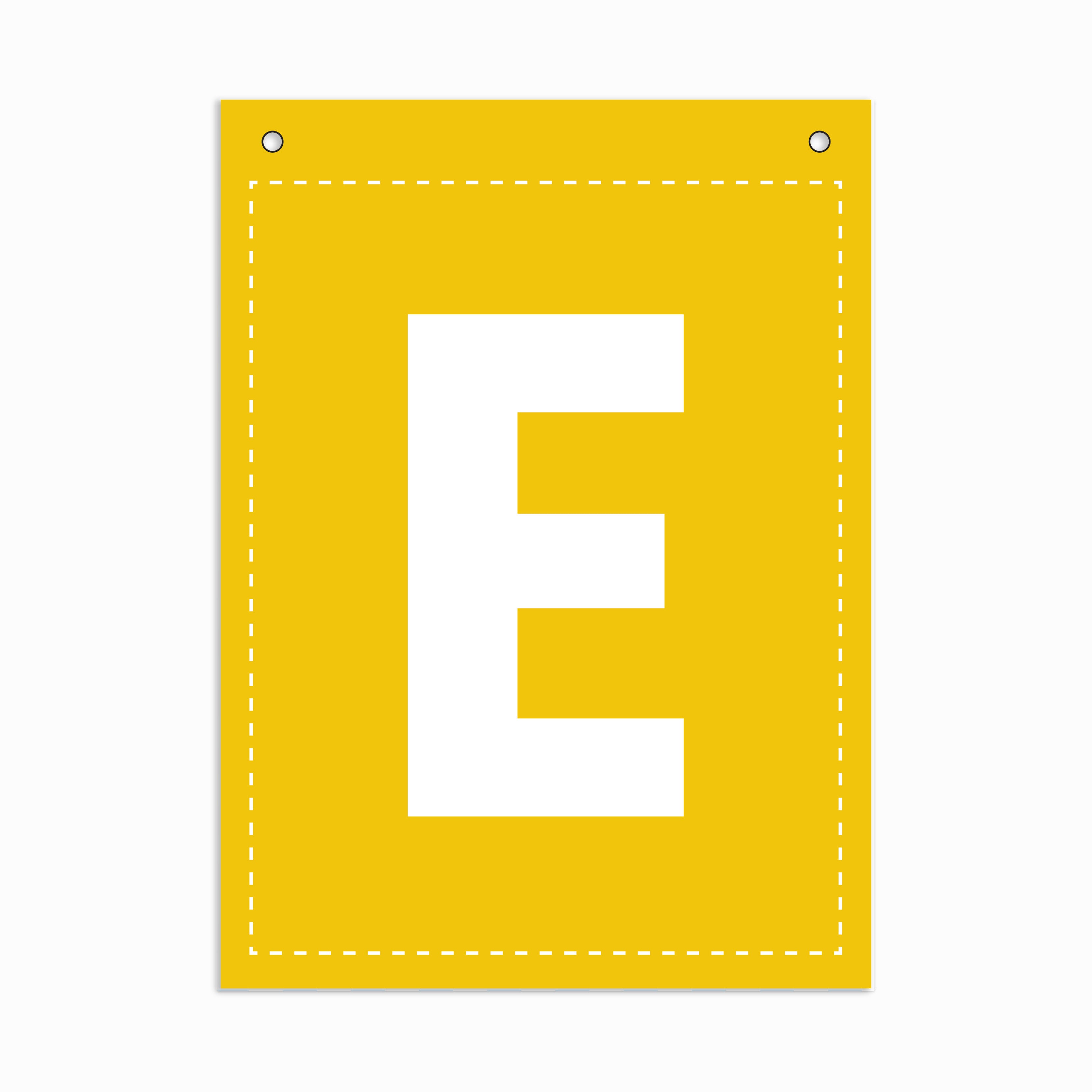 Make Your Own Banner Rainbow Alphabet E 7 x 5.16inch 1pc IB