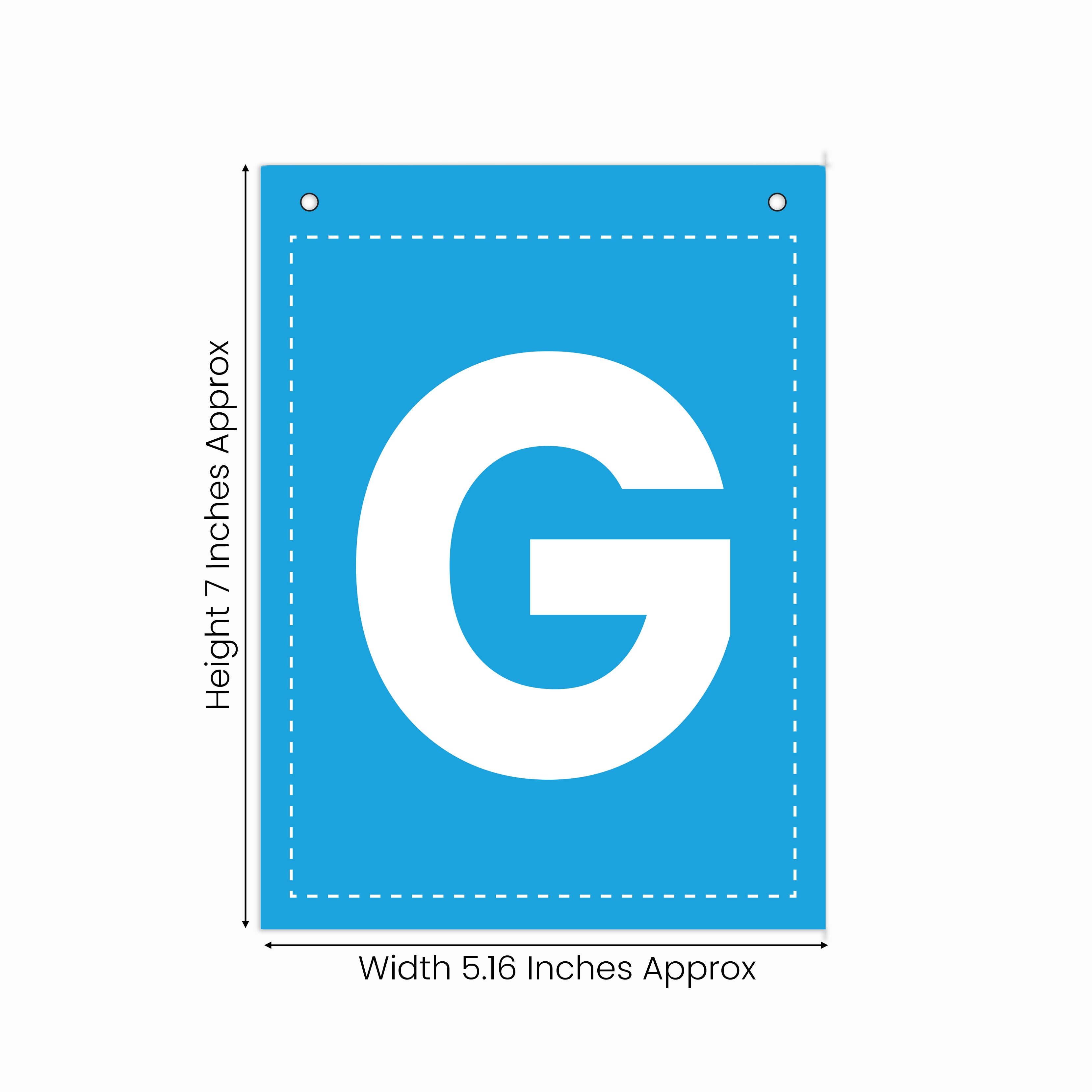 Make Your Own Banner Rainbow Alphabet G 7 x 5.16inch 1pc IB