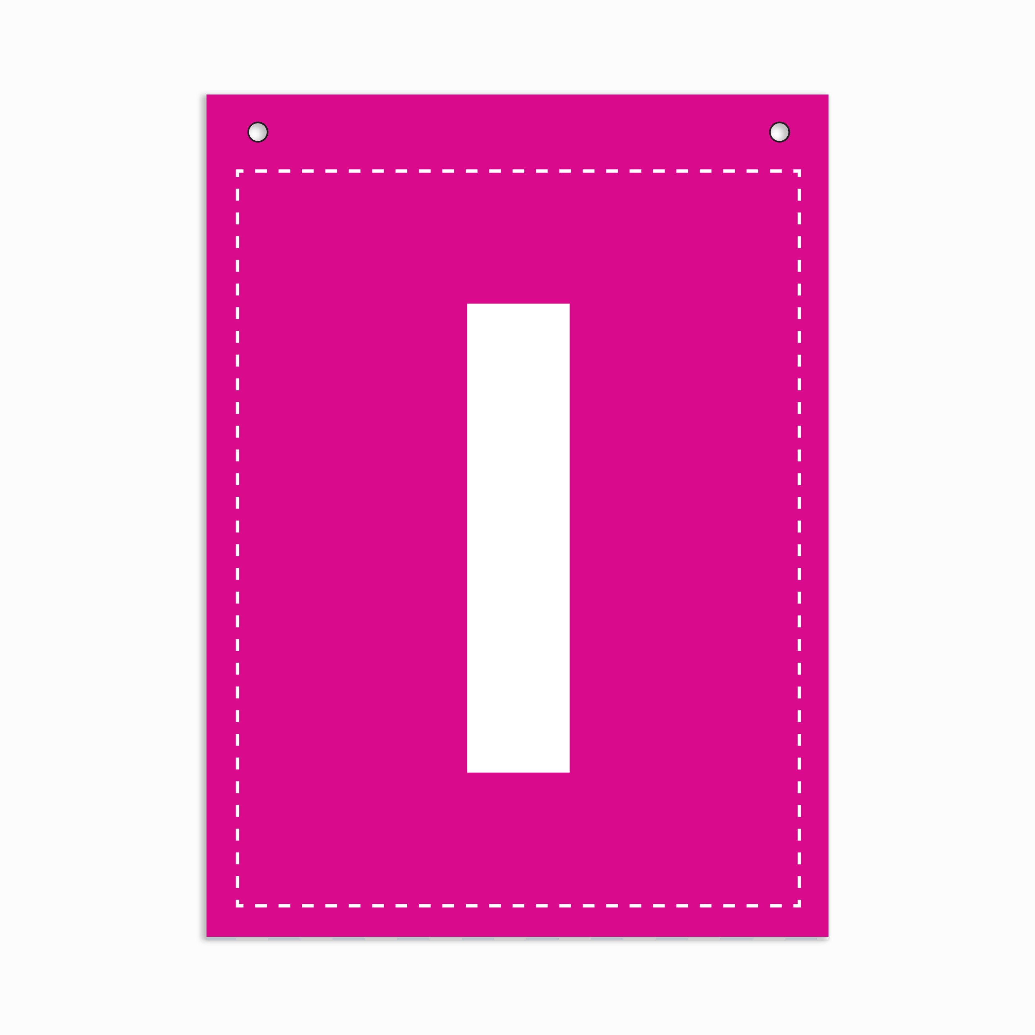Make Your Own Banner Rainbow Alphabet I Size 7 x 5.16inch 1pc IB