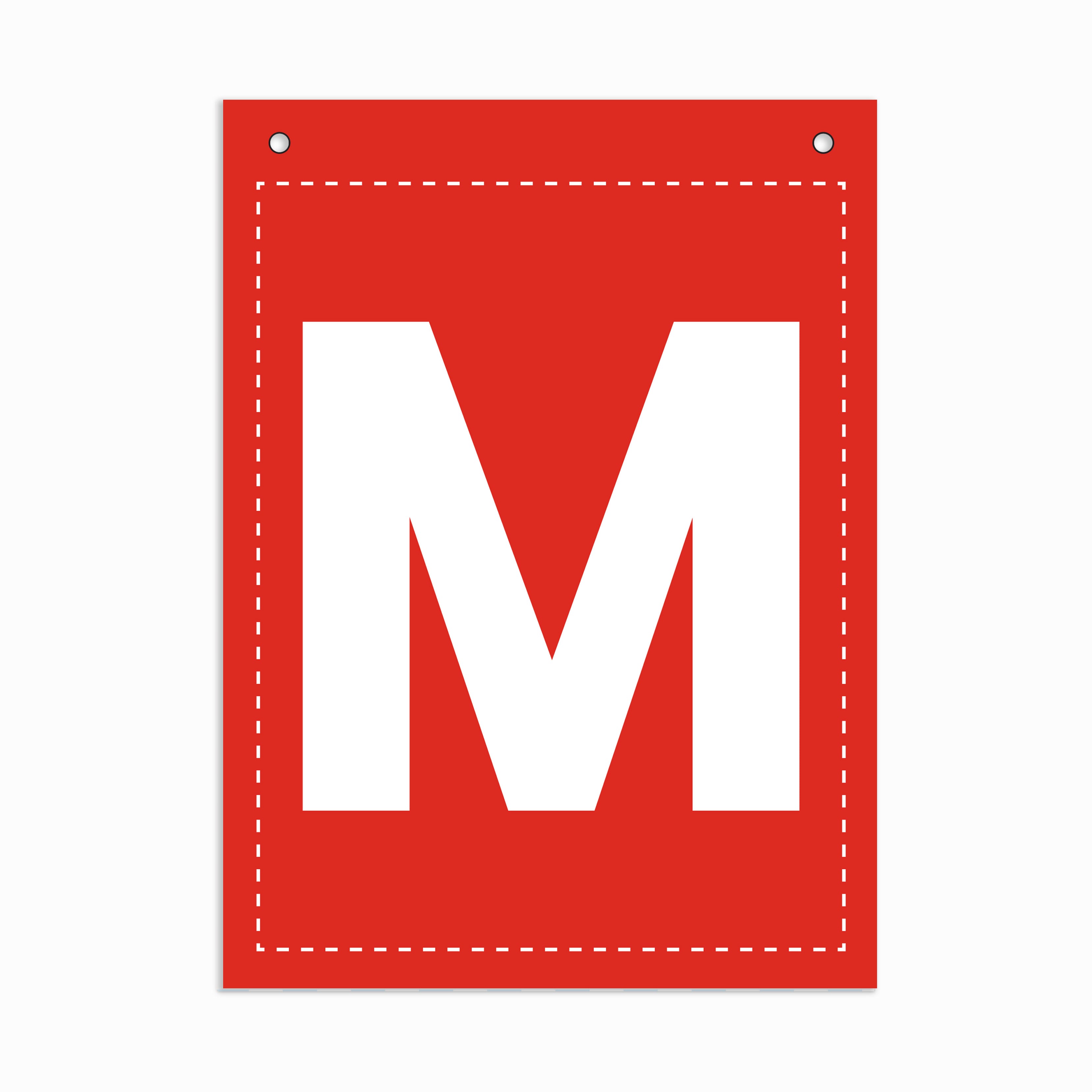 Make Your Own Banner Rainbow Alphabet M 7 x 5.16inch 1pc IB