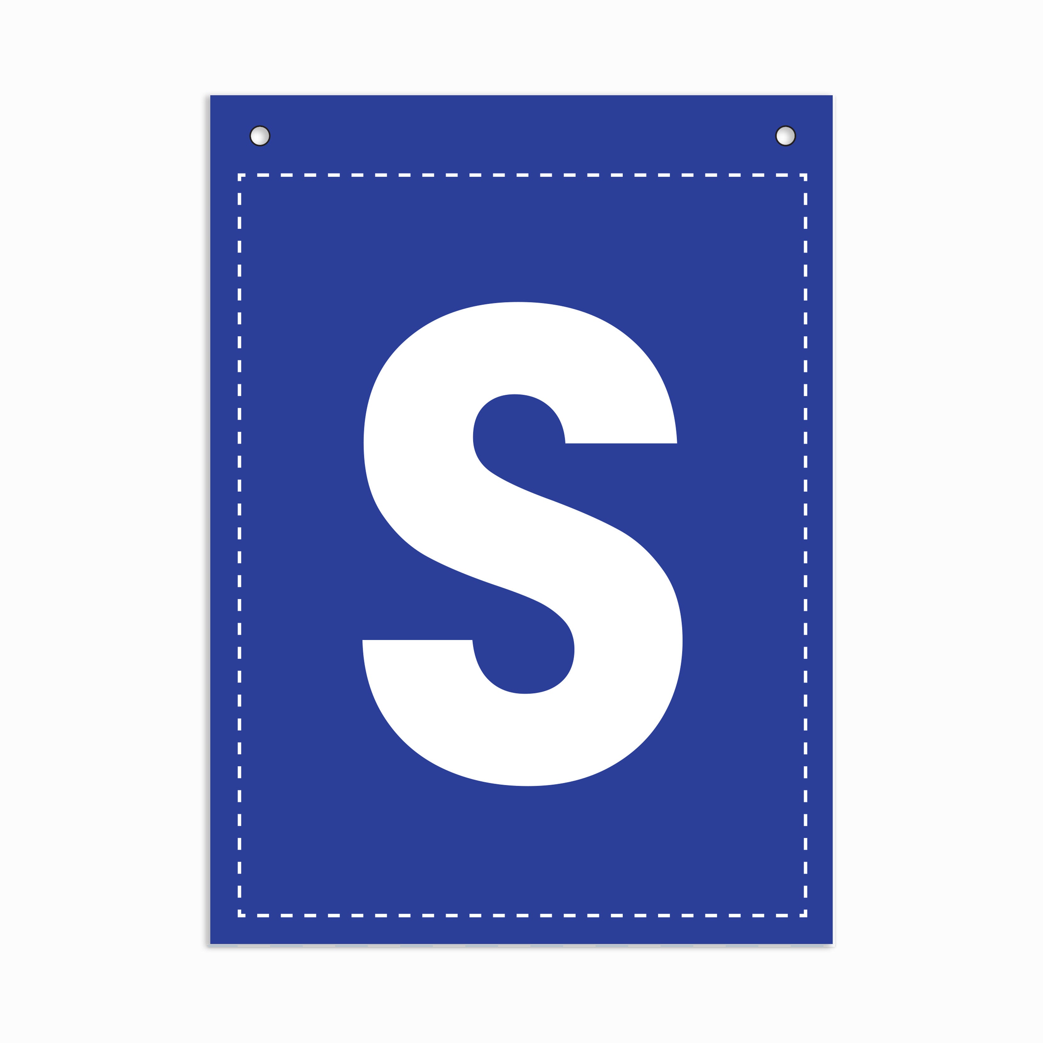 Make Your Own Banner Rainbow Alphabet S 7 x 5.16inch 1pc IB