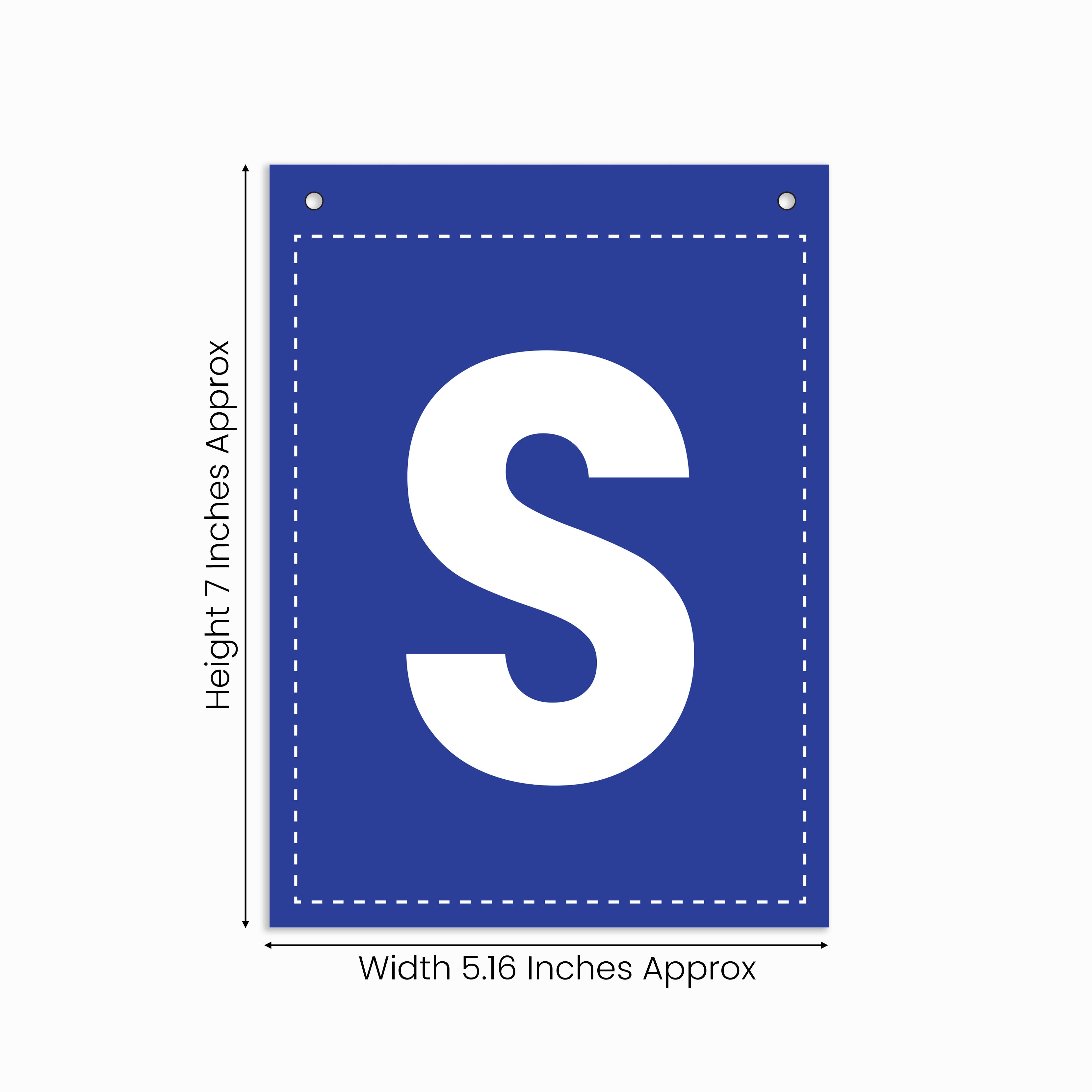 Make Your Own Banner Rainbow Alphabet S 7 x 5.16inch 1pc IB