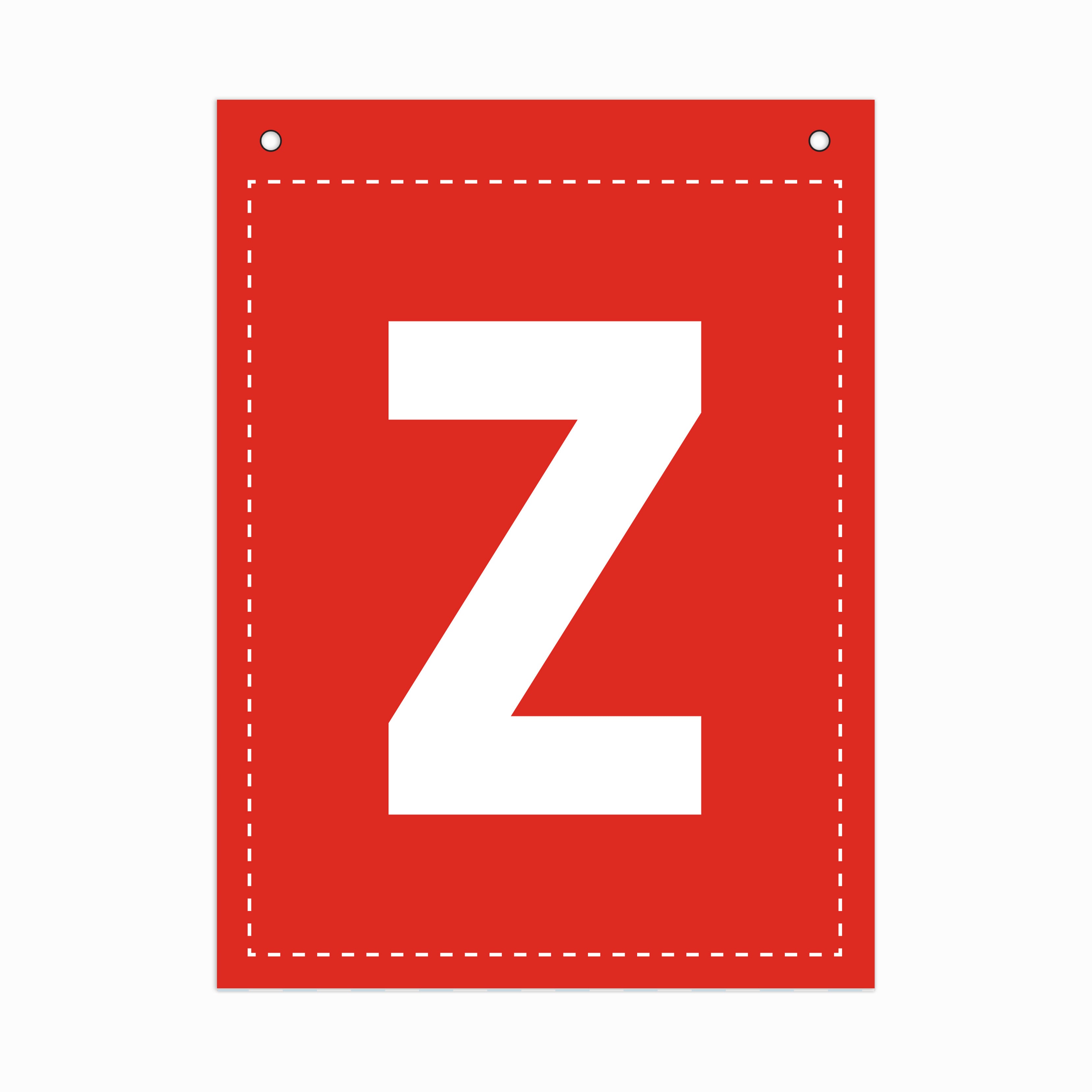 Make Your Own Banner Rainbow Alphabet Z 7 x 5.16inch 1pc IB