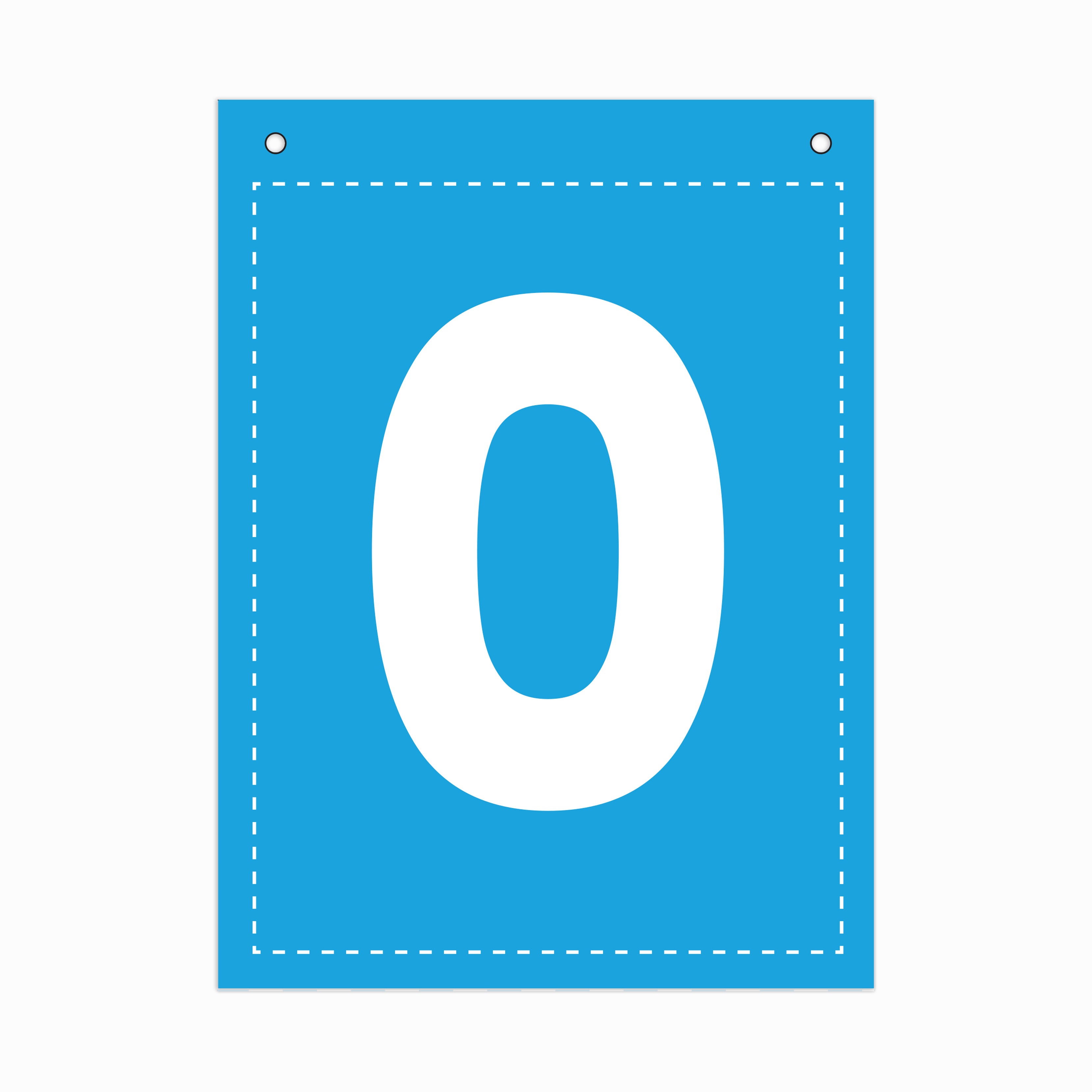 Make Your Own Banner Rainbow Number 0 size 7 x 5.16inch 1pc IB