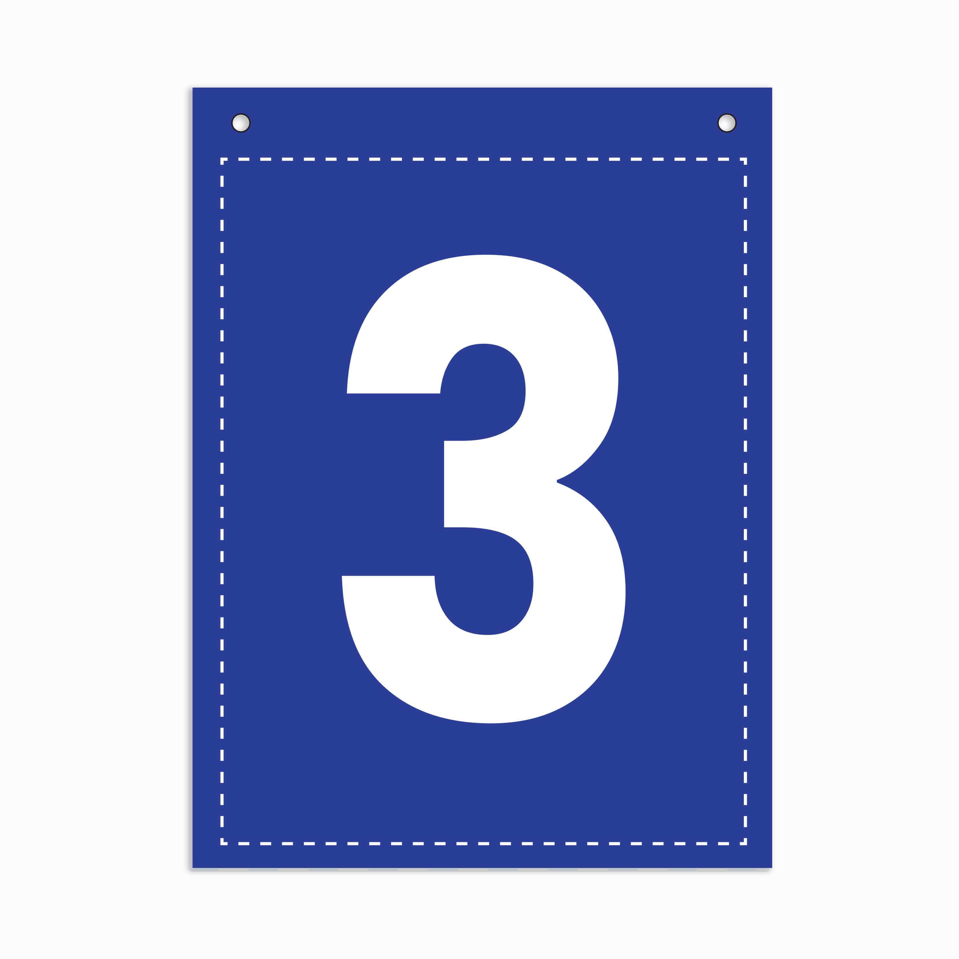 Make Your Own Banner Rainbow Number 3 size 7 x 5.16inch 1pc IB