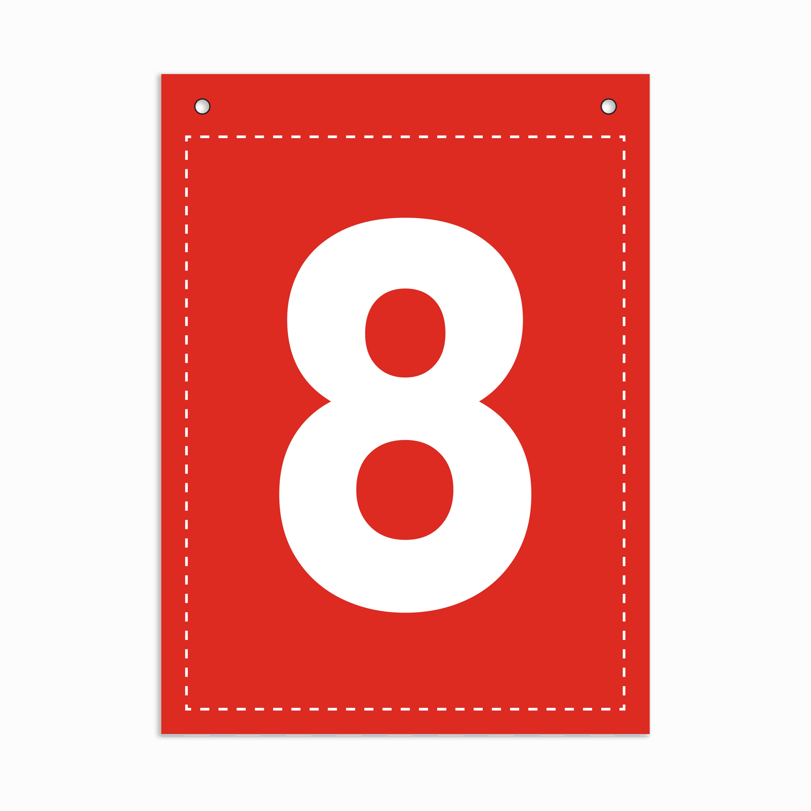 Make Your Own Banner Rainbow Number 8 size 7 x 5.16inch 1pc IB