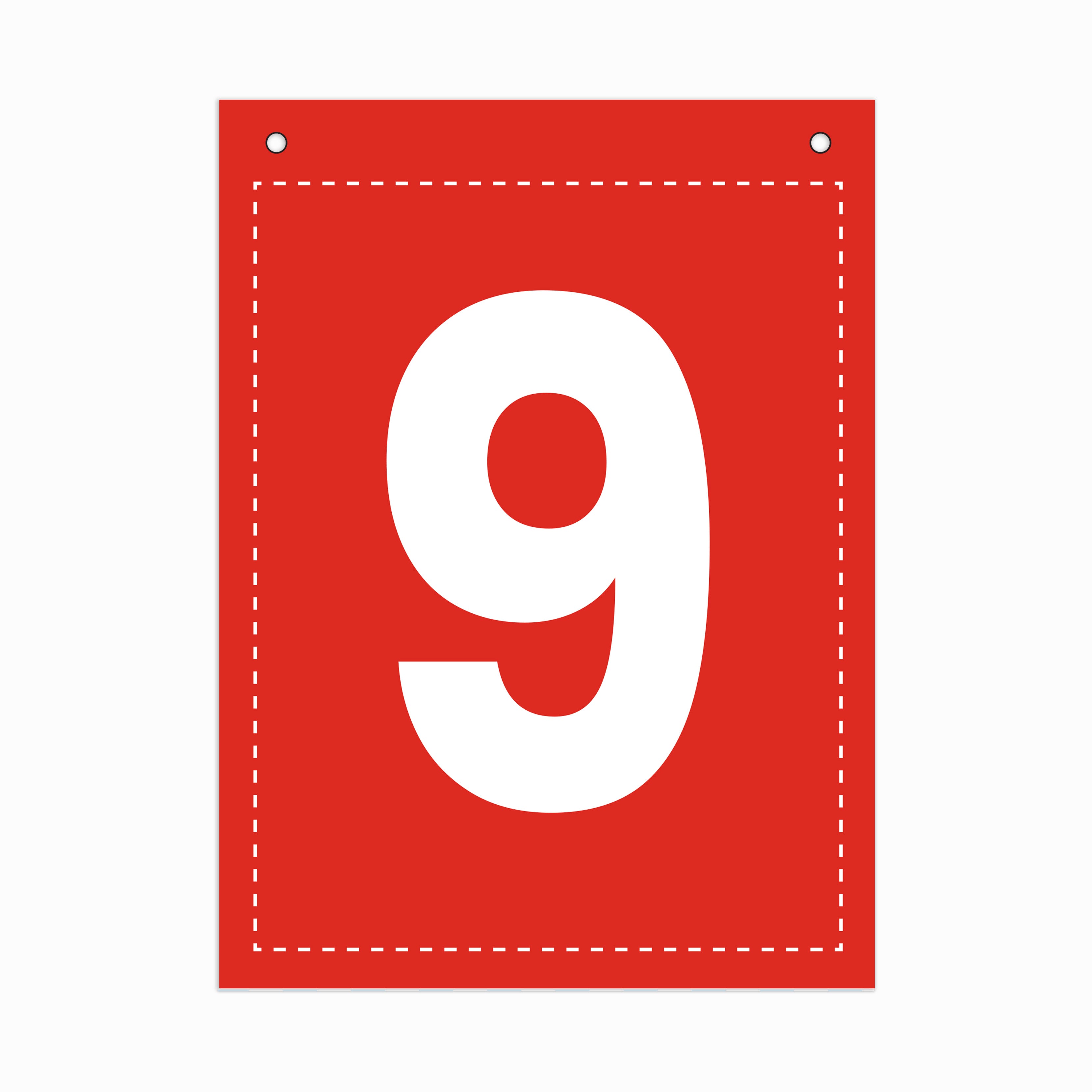 Make Your Own Banner Rainbow Number 9 size 7 x 5.16inch 1pc IB