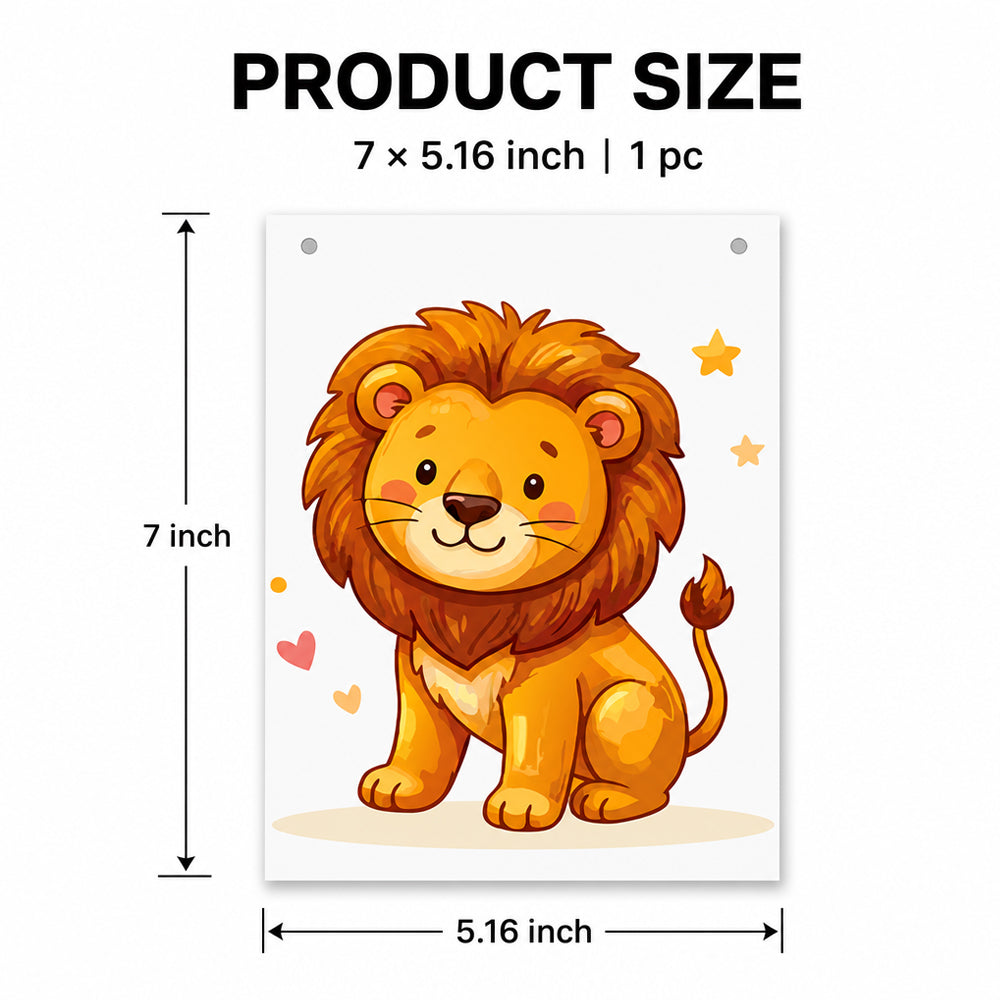 Make Your Own Banner Lion 7 x 5.16inch1pc IB