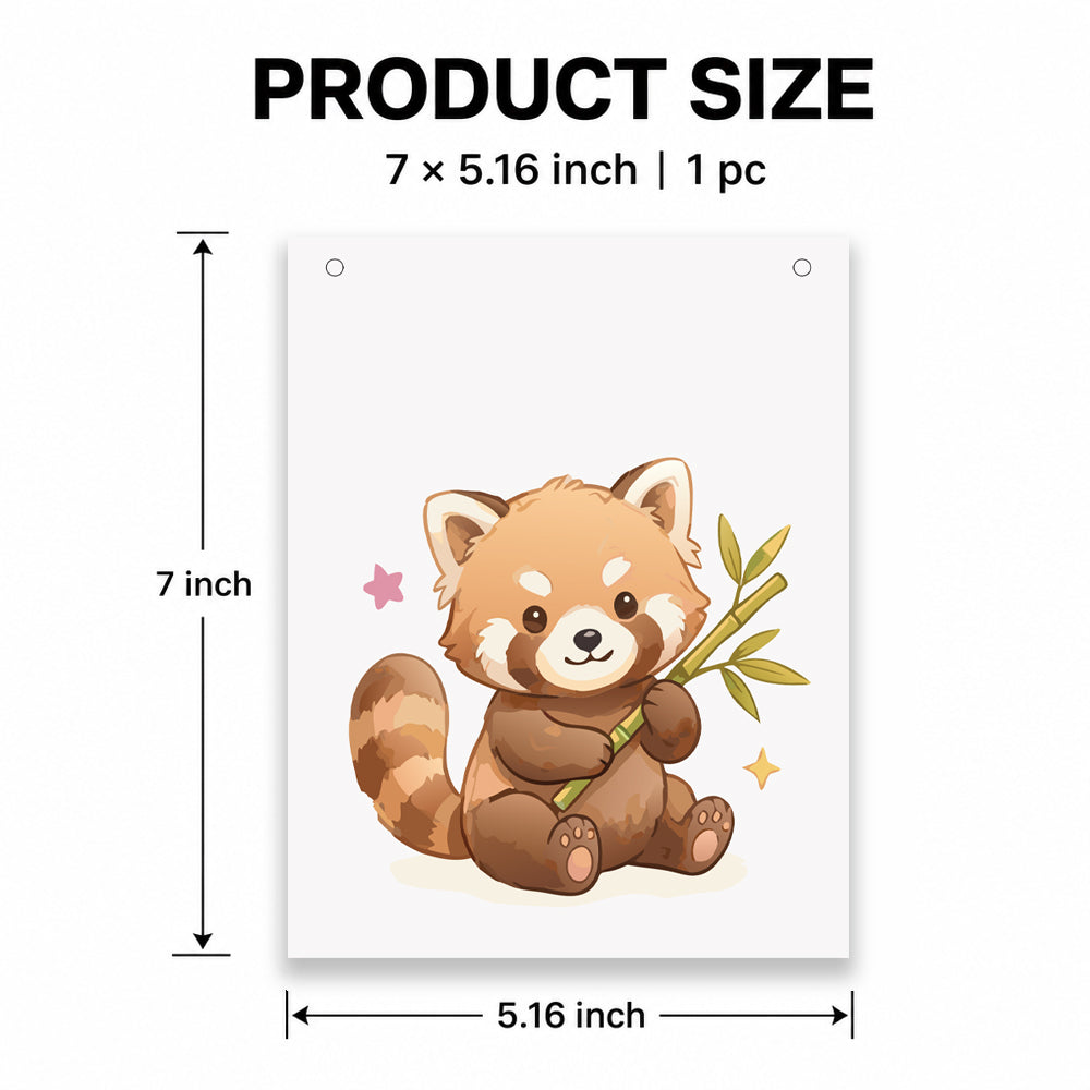 Make Your Own Banner Red Panda 7 x 5.16inch1pc IB