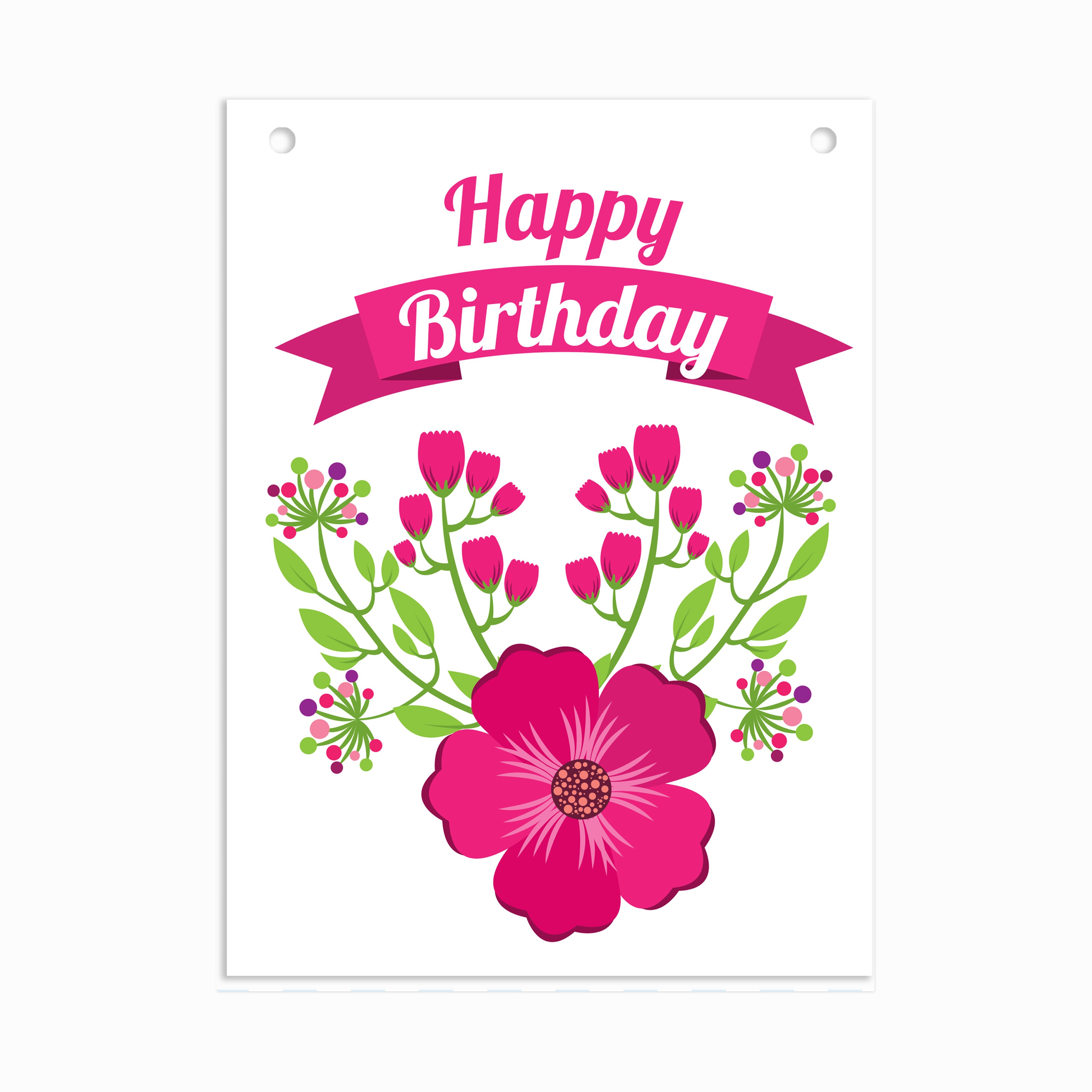 Make Your Own Banner Happy Birthday Blossom 7 x 5.16inch1pc IB