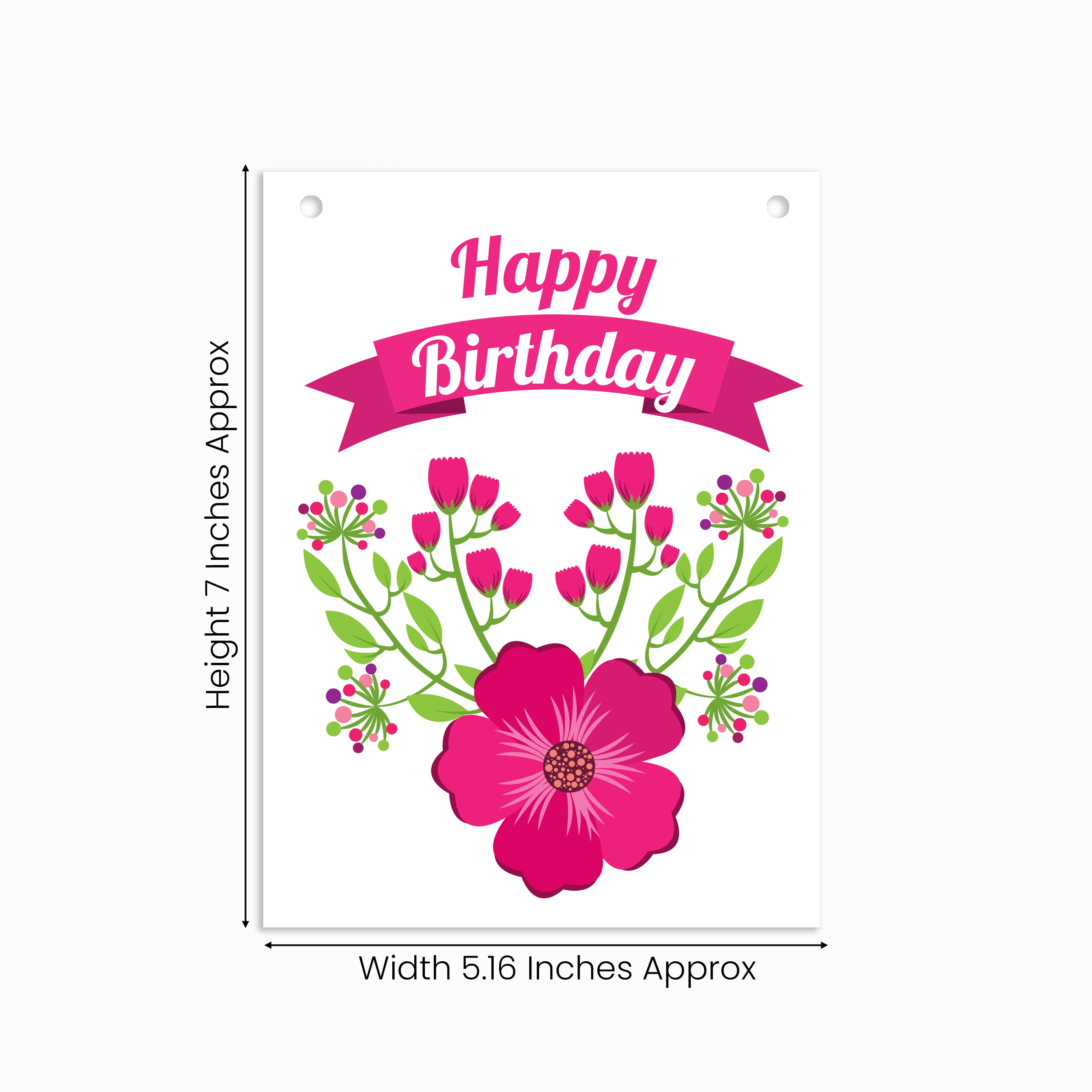 Make Your Own Banner Happy Birthday Blossom 7 x 5.16inch1pc IB