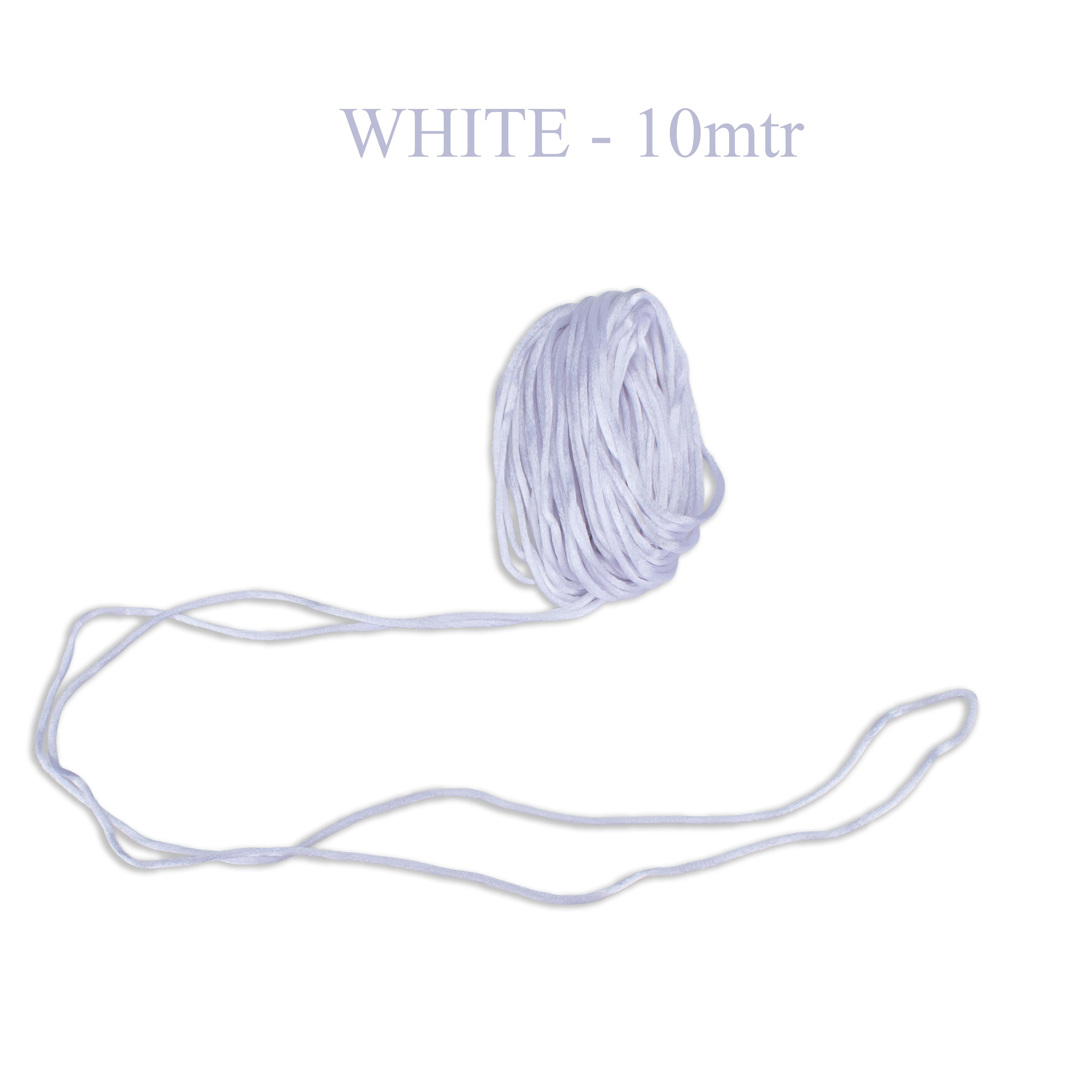 Satin Cord White 10m PBHC IB