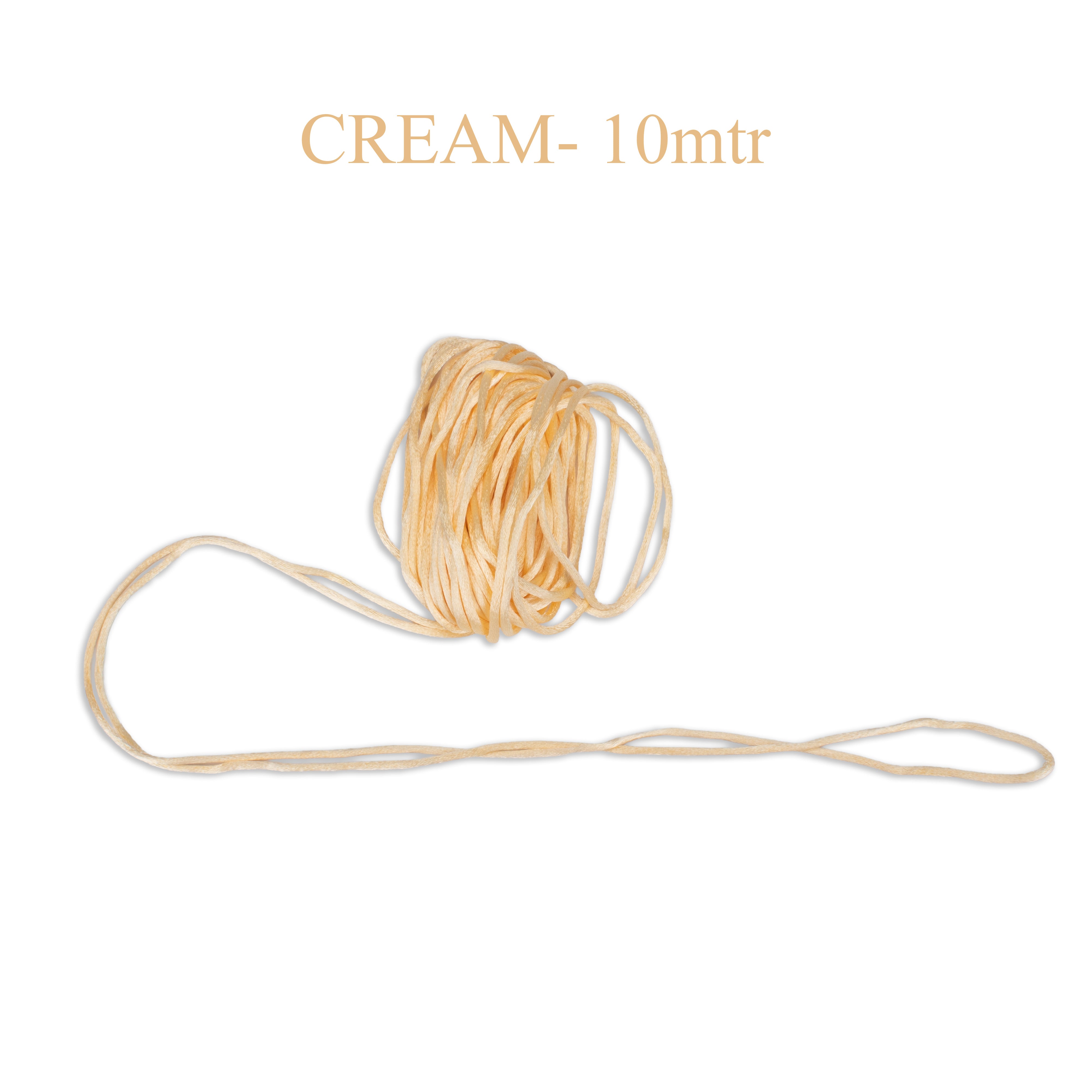 Satin Cord Cream 10m PBHC IB