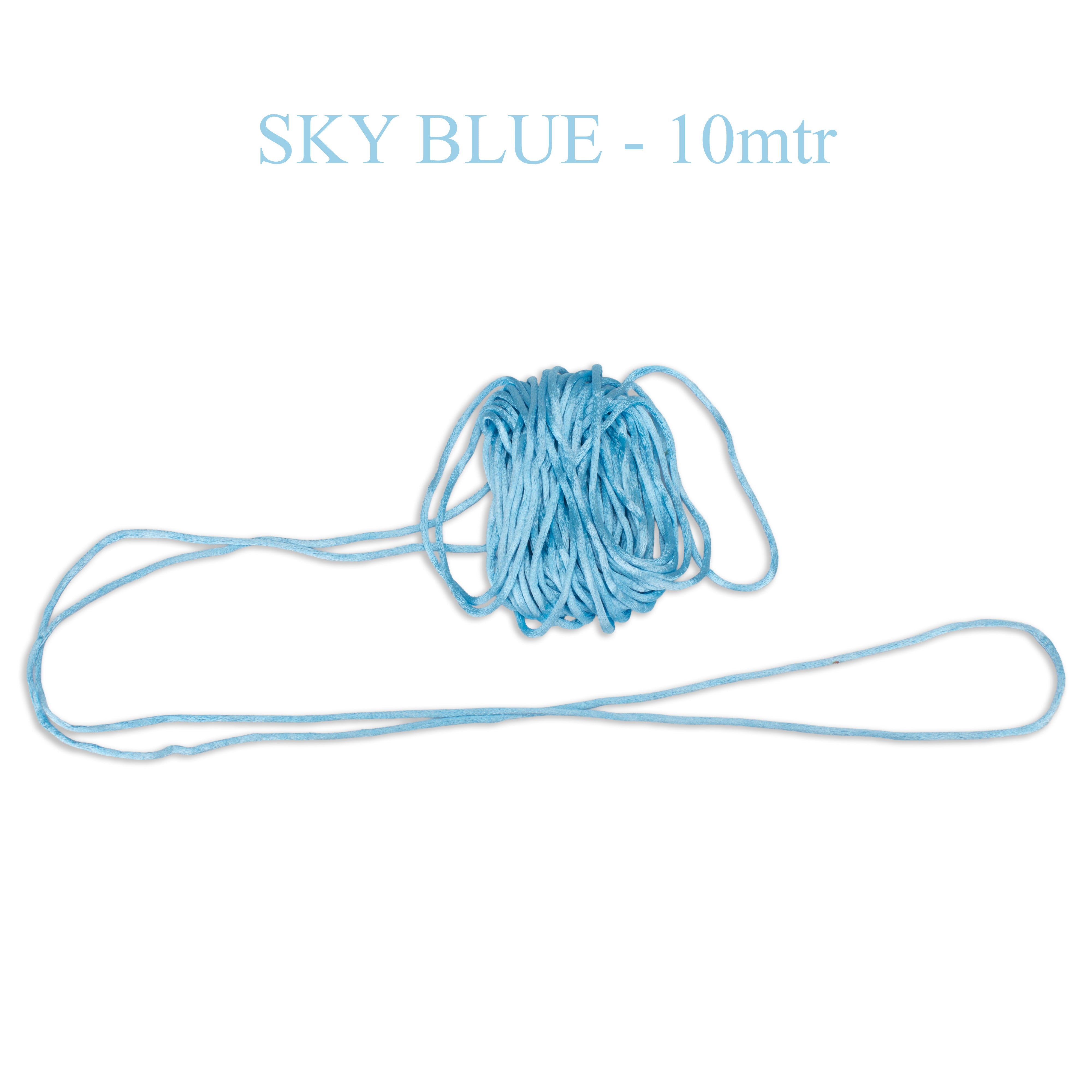 Satin Cord Sky Blue 10m PBHC IB
