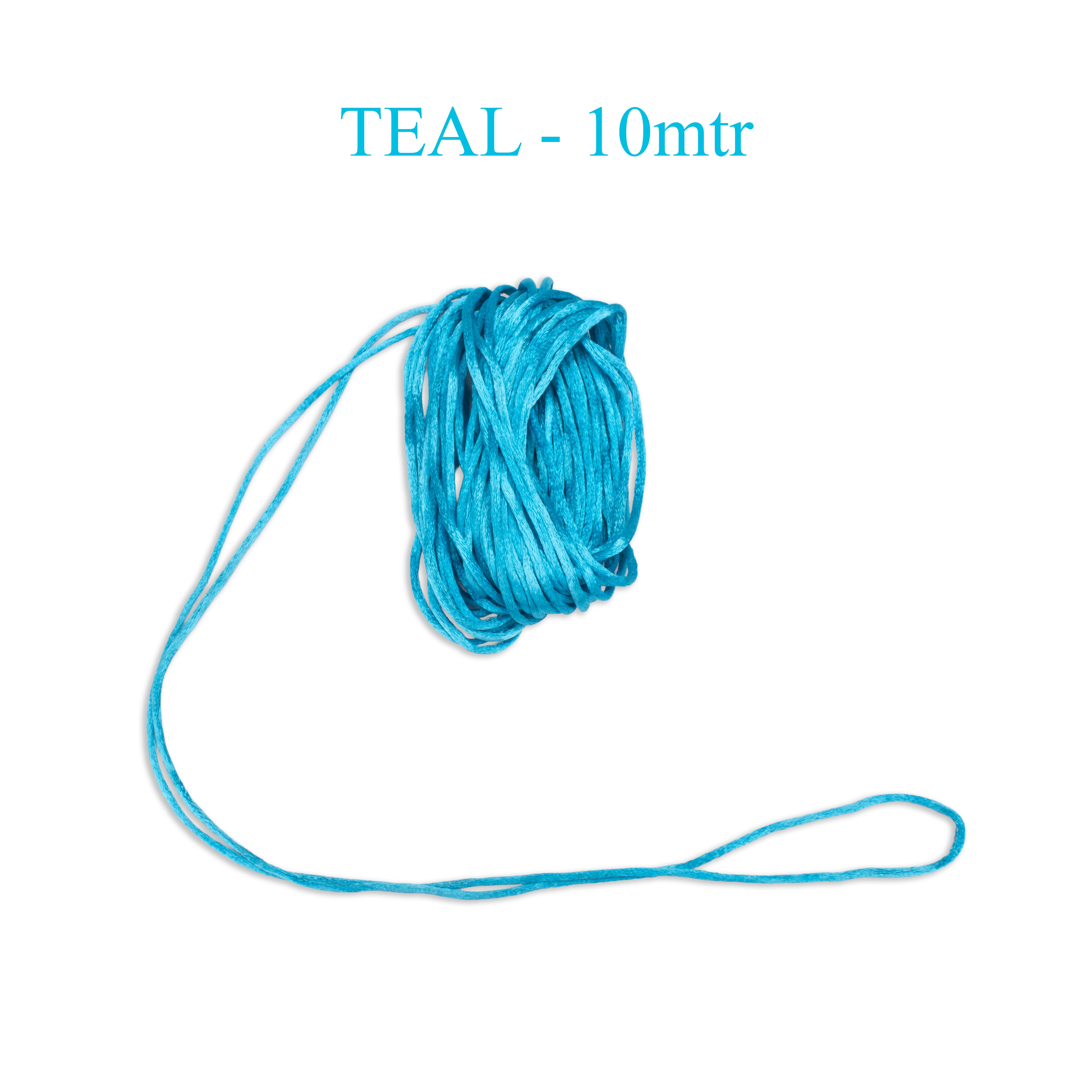 Satin Cord Teal 10m PBHC IB