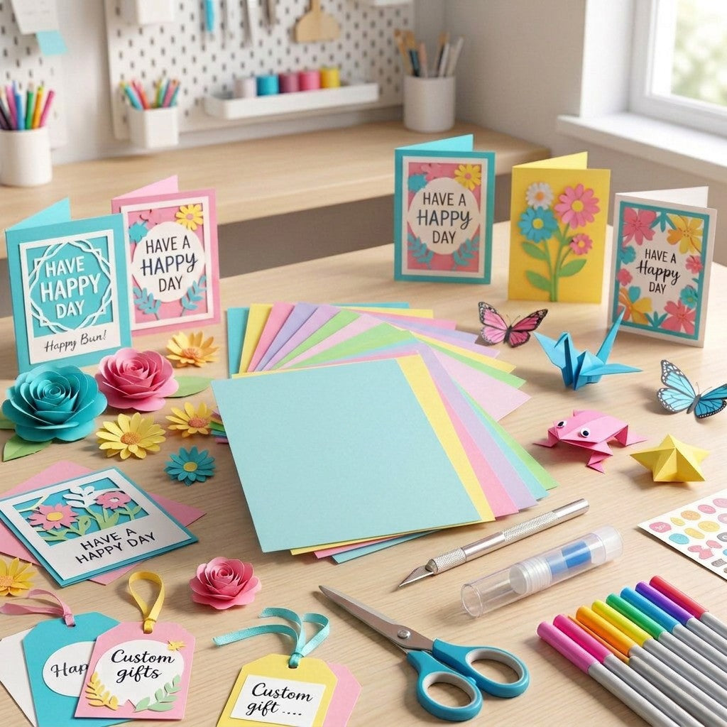Cardstock Pack Assorted Colours 220gsm A5 30+Sheets