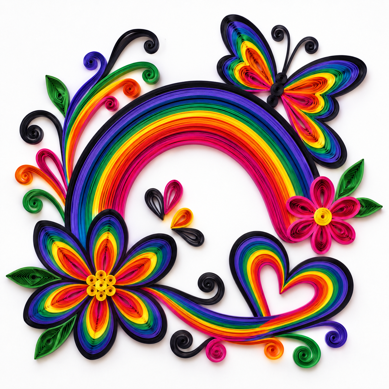 Quilling Strips Bright 6mm 21inch 100Strips