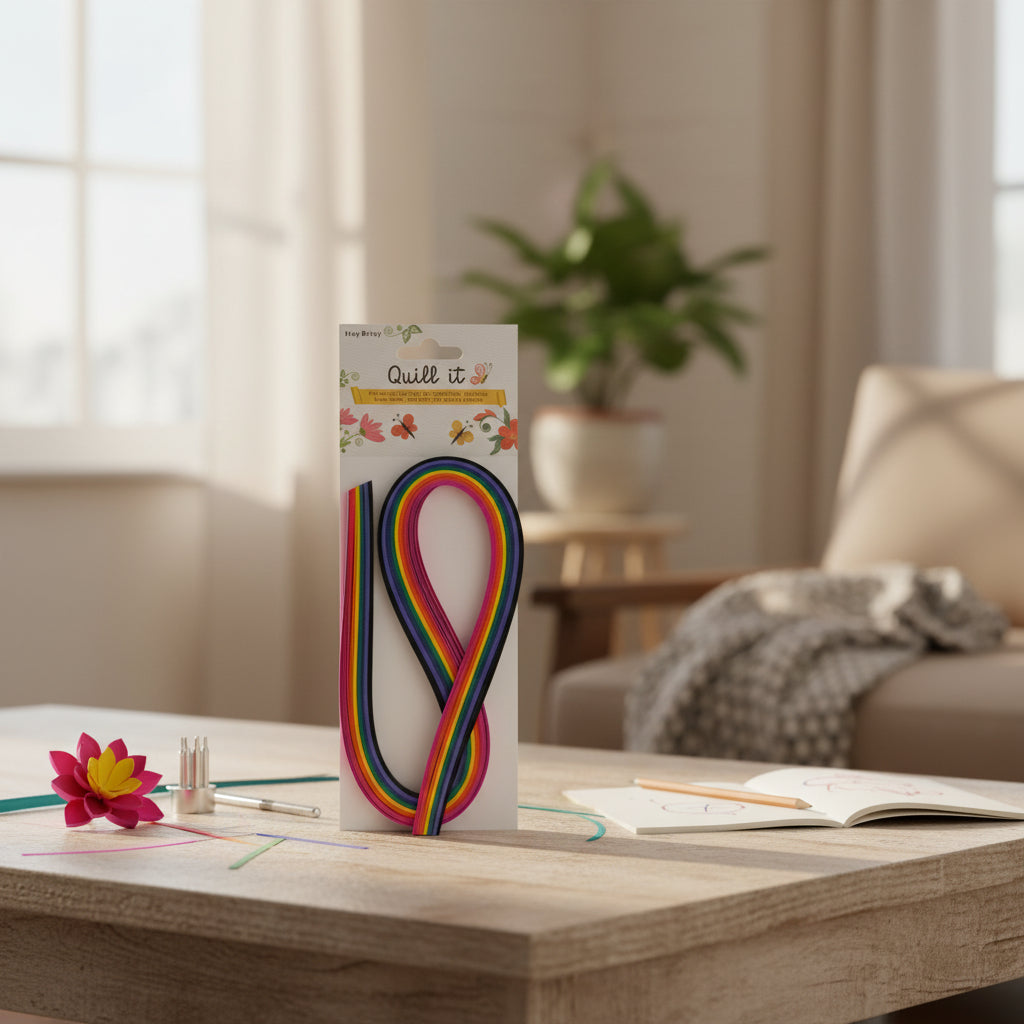 Quilling Strips Bright 6mm 21inch 100Strips