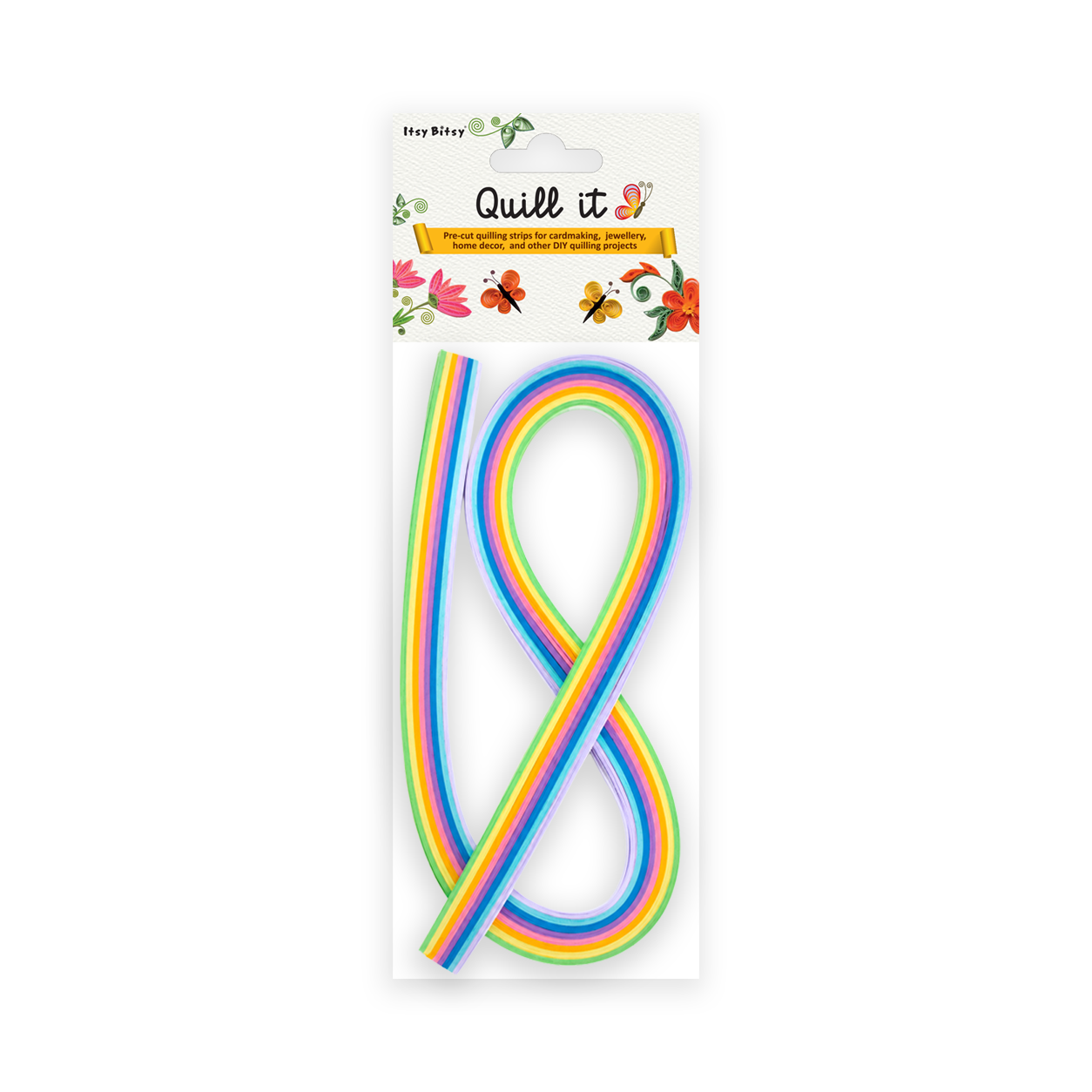 Quilling Strips Pastel 6mm 21Inch 100Strips