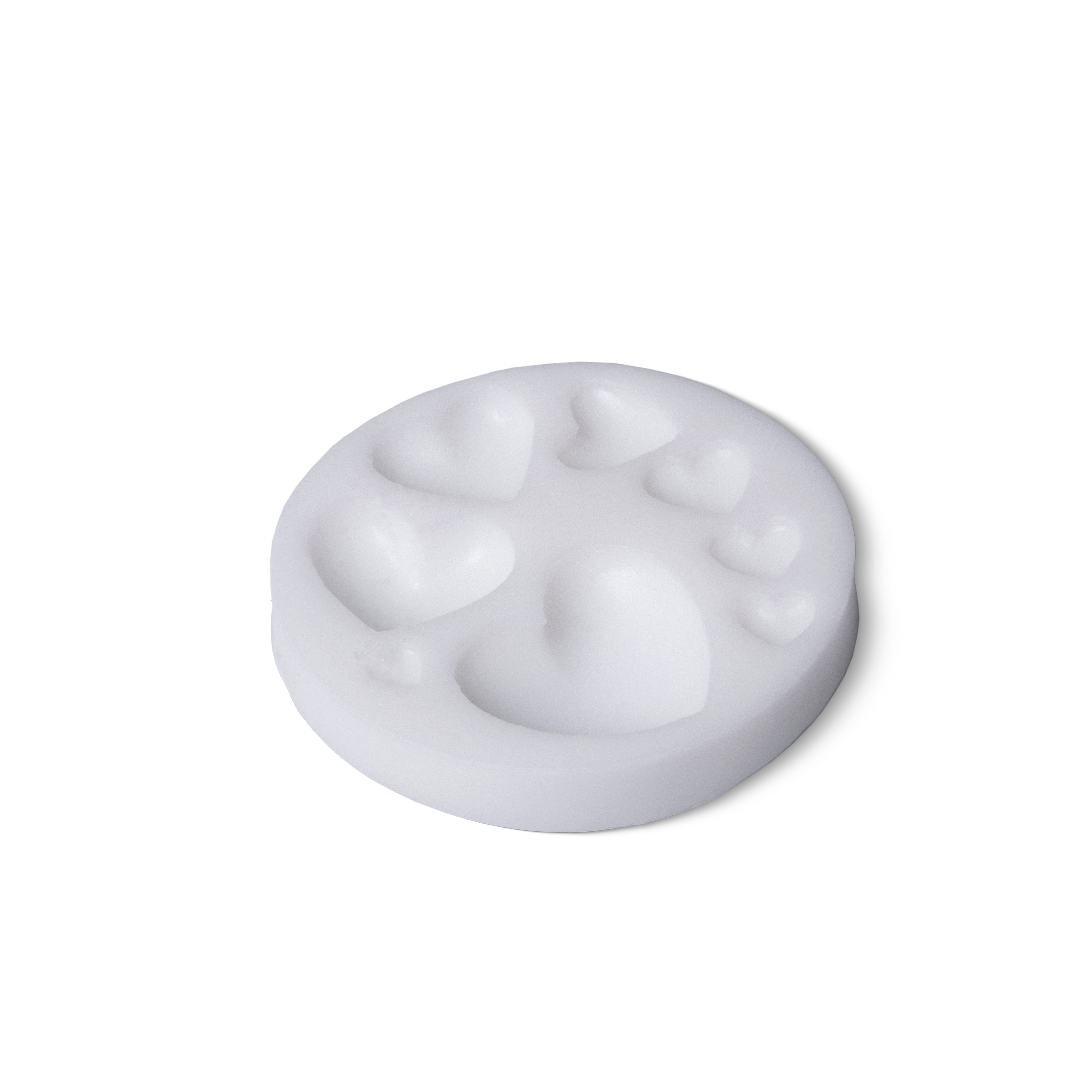 Silicone Mould Hearts 7.9 X 7.6 D-1.2 cm 1pc