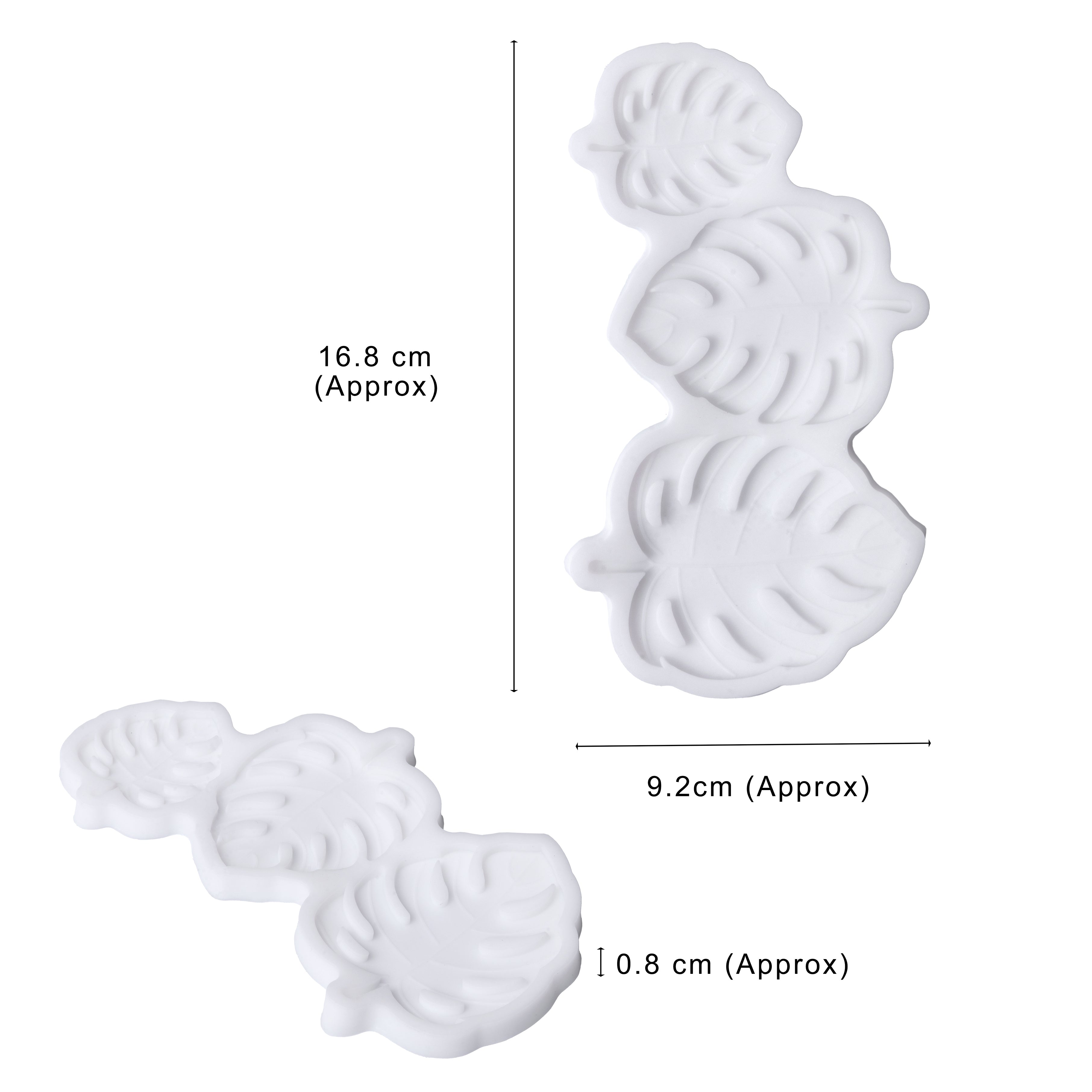 Silicone Mould Monstera Leaves 16.8 X 9.2 D-0.8cm 1pc