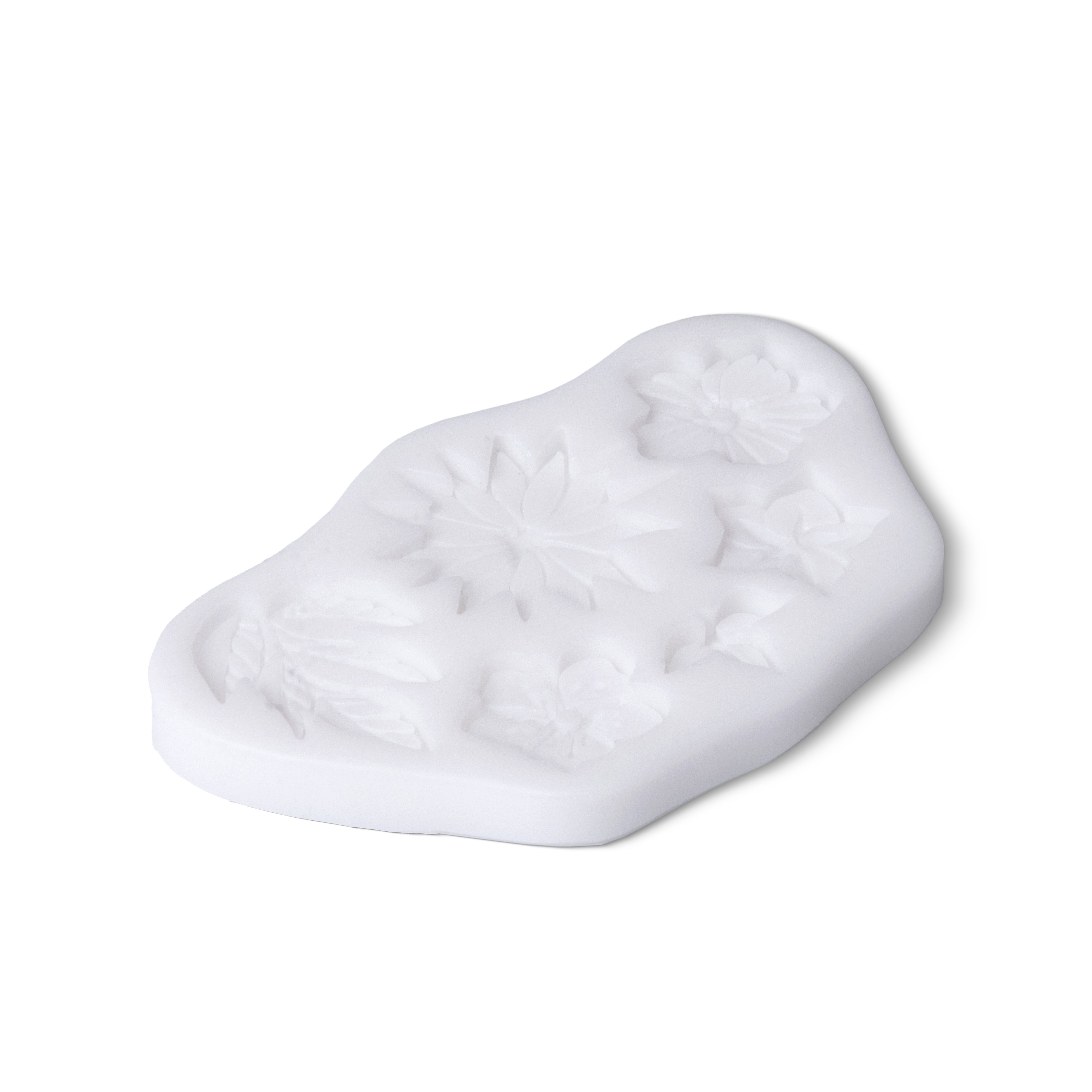 Silicone Mould Flowers & Leaves 10.8 X 6.9 D-1cm 1pc