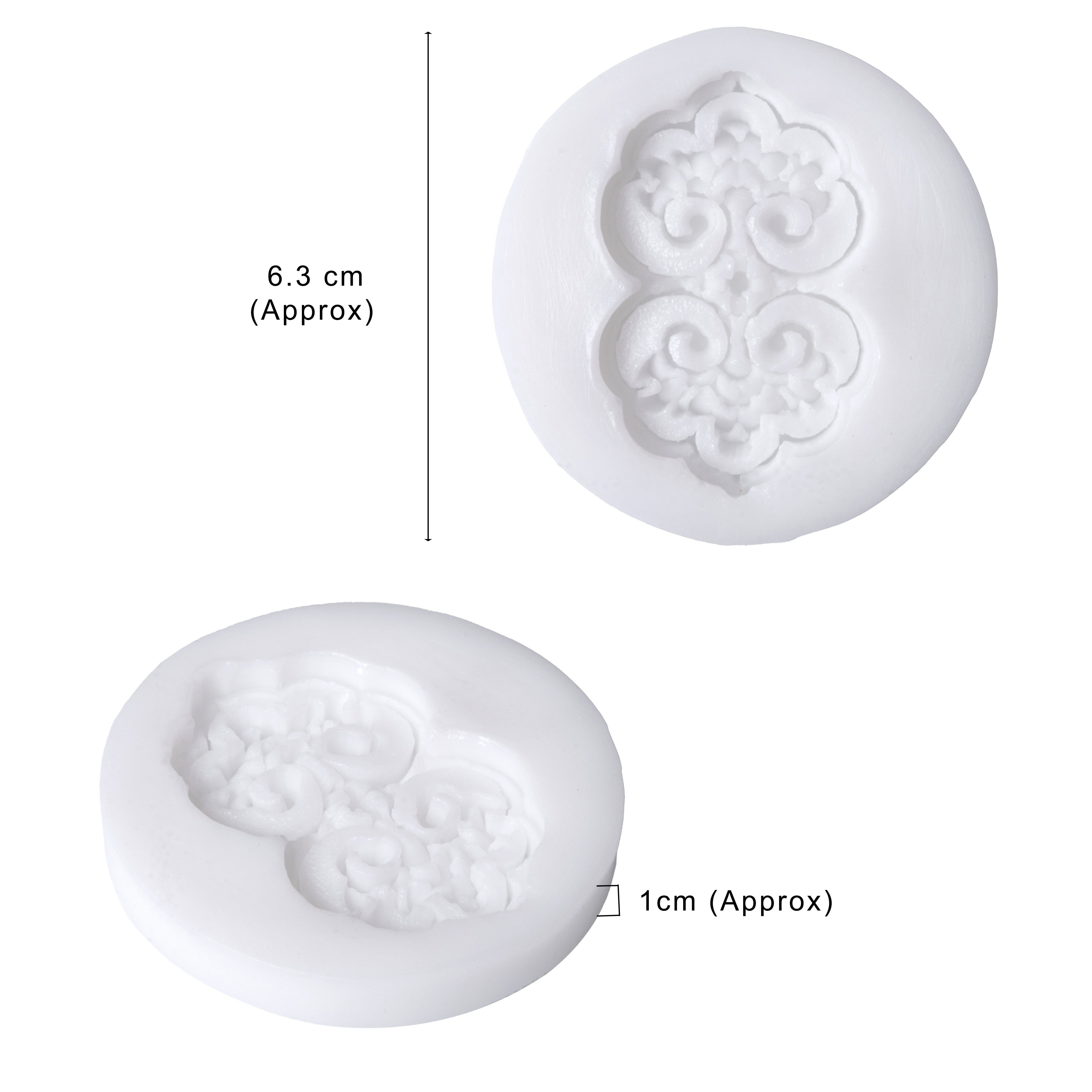 Silicone Mould Damask Delight 6.3 X 6.3 D-1cm 1pc