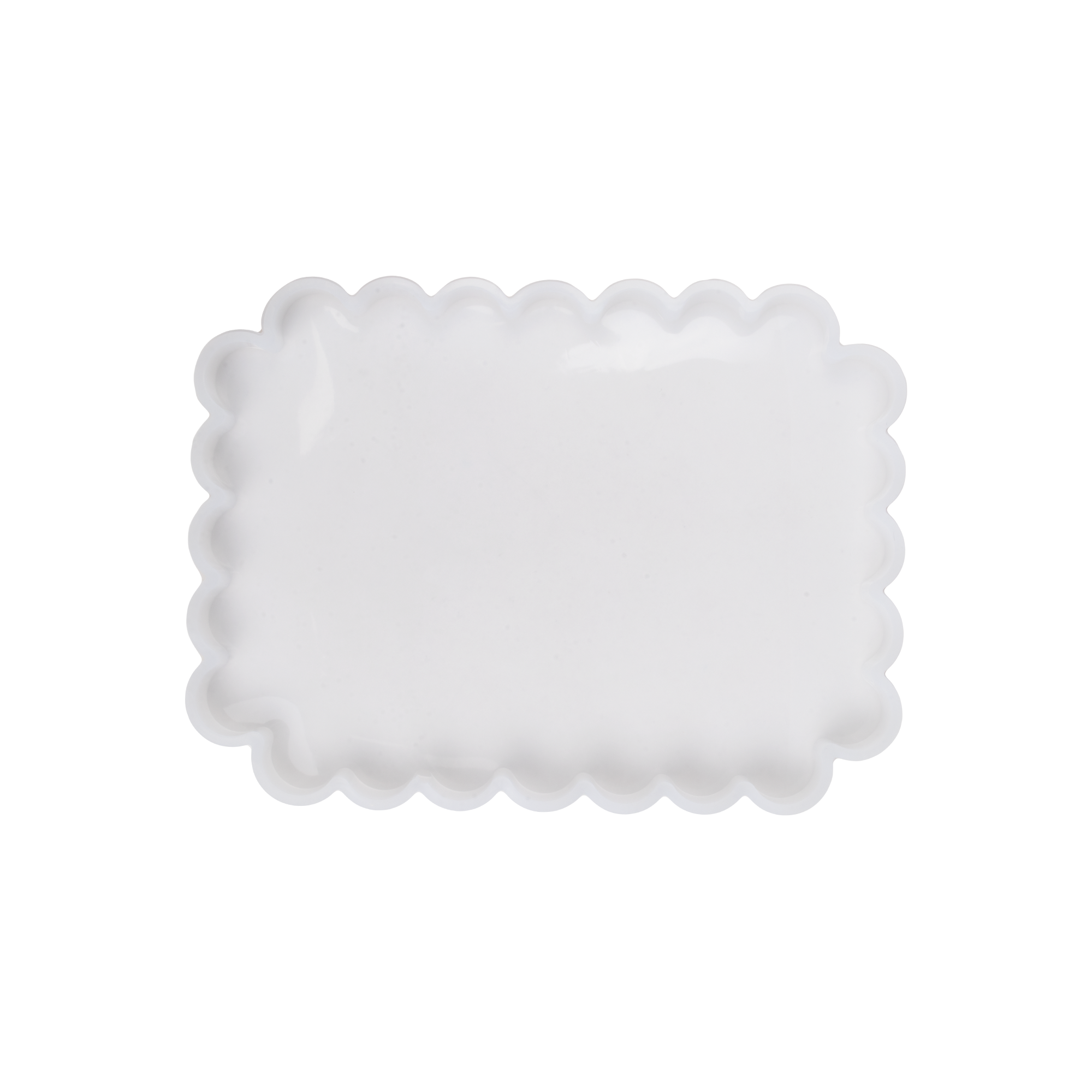 Silicone Mould Scalloped Rectangle L7.5 X W6.inch 1pc