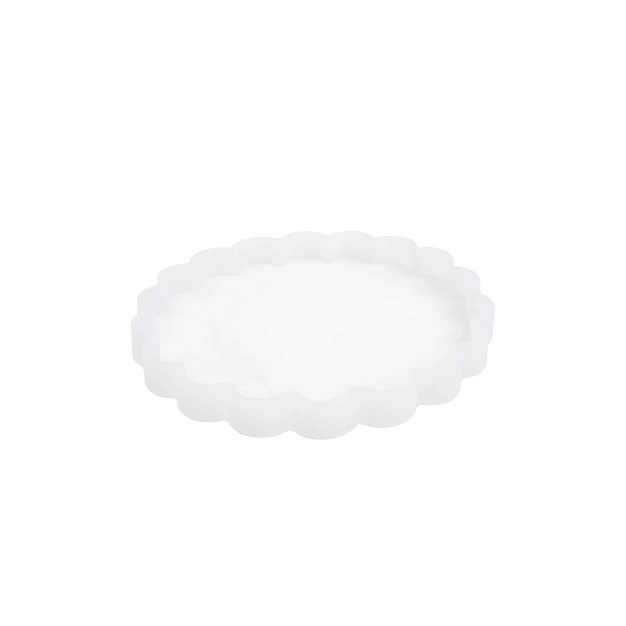 Silicone Mould Scalloped Circle 5.5inch Dia 1pc