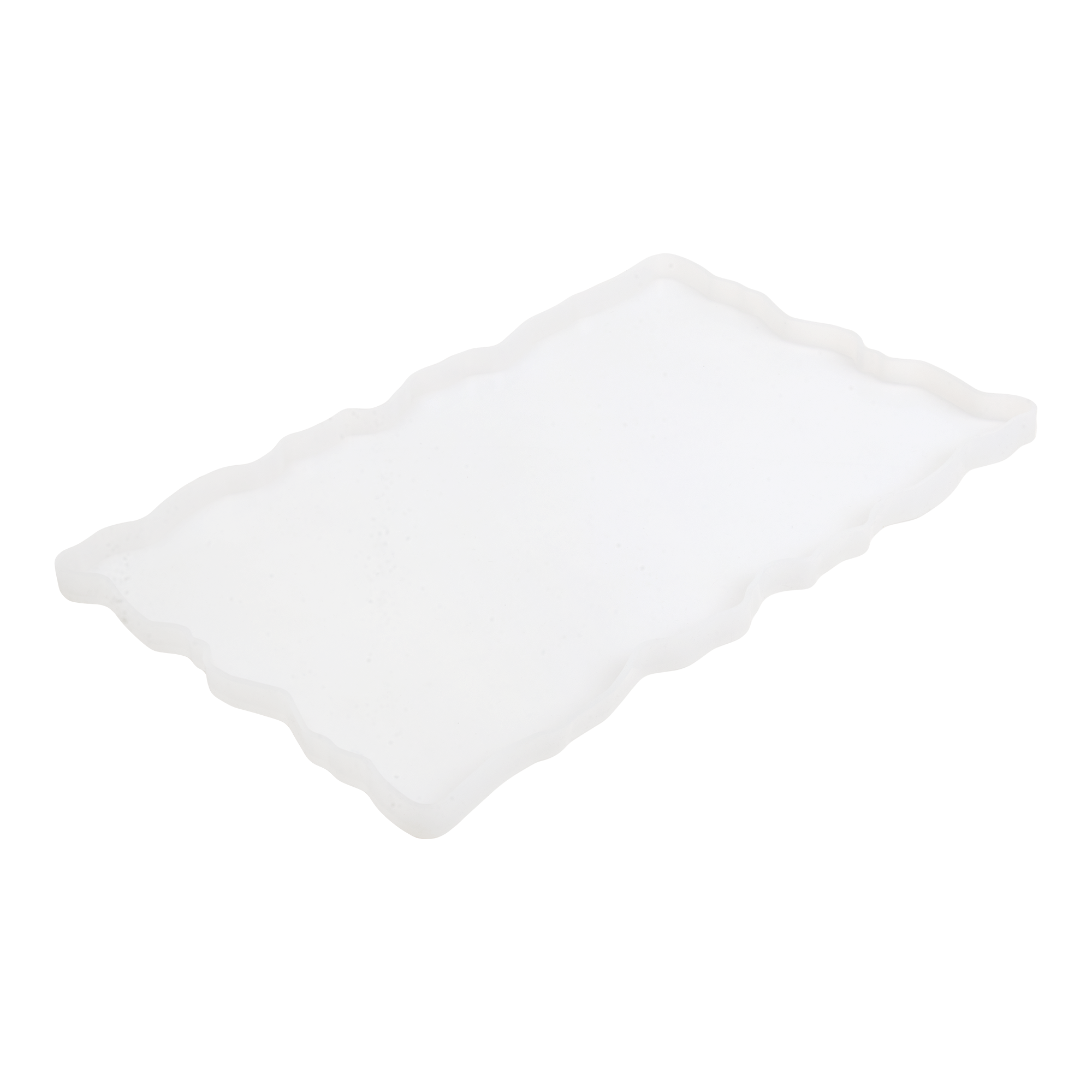 Silicone Mould Scalloped Rectangle L11.6 X W7inch 1pc