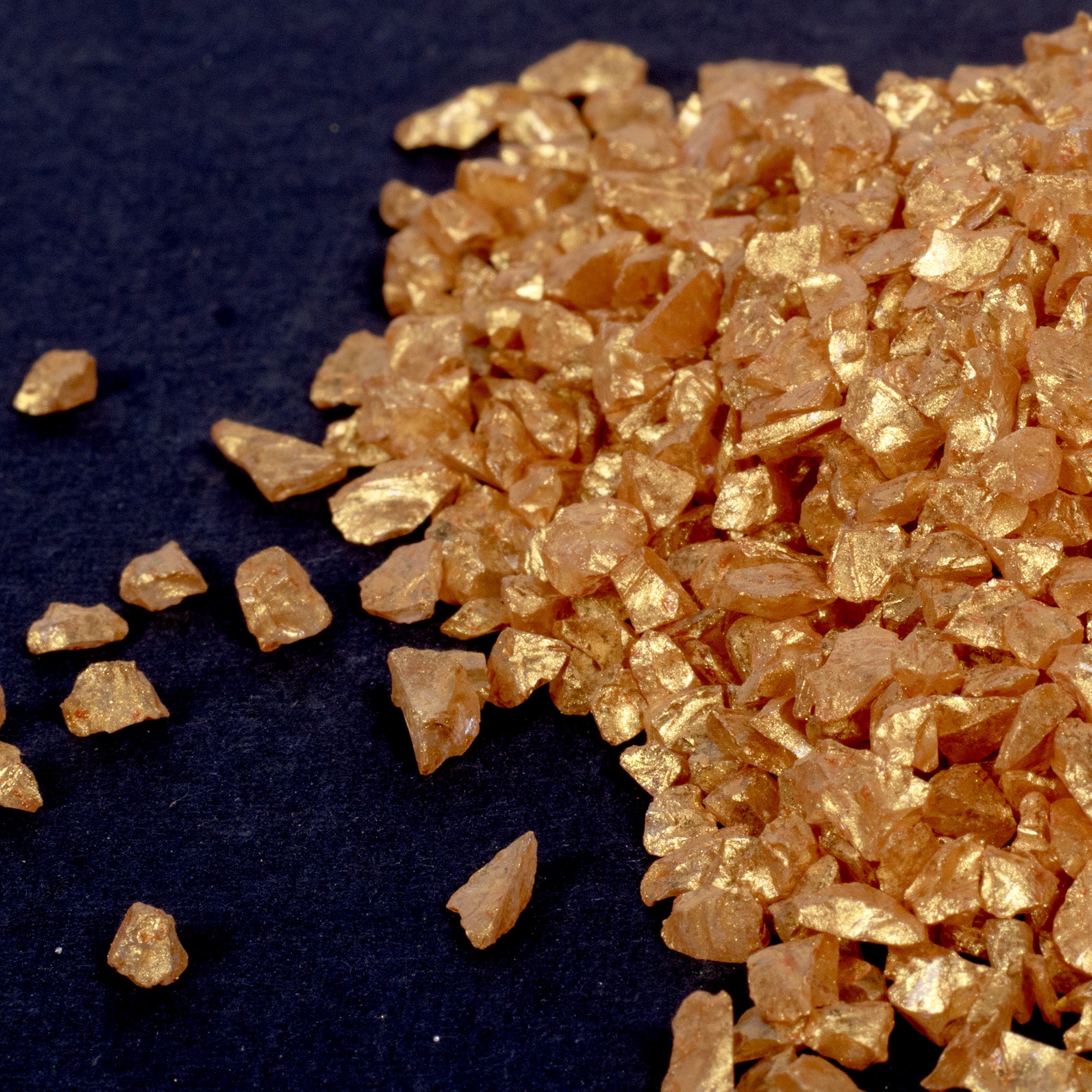 Crushed Glass Golden Yellow 6-9mm 75gm Bottle