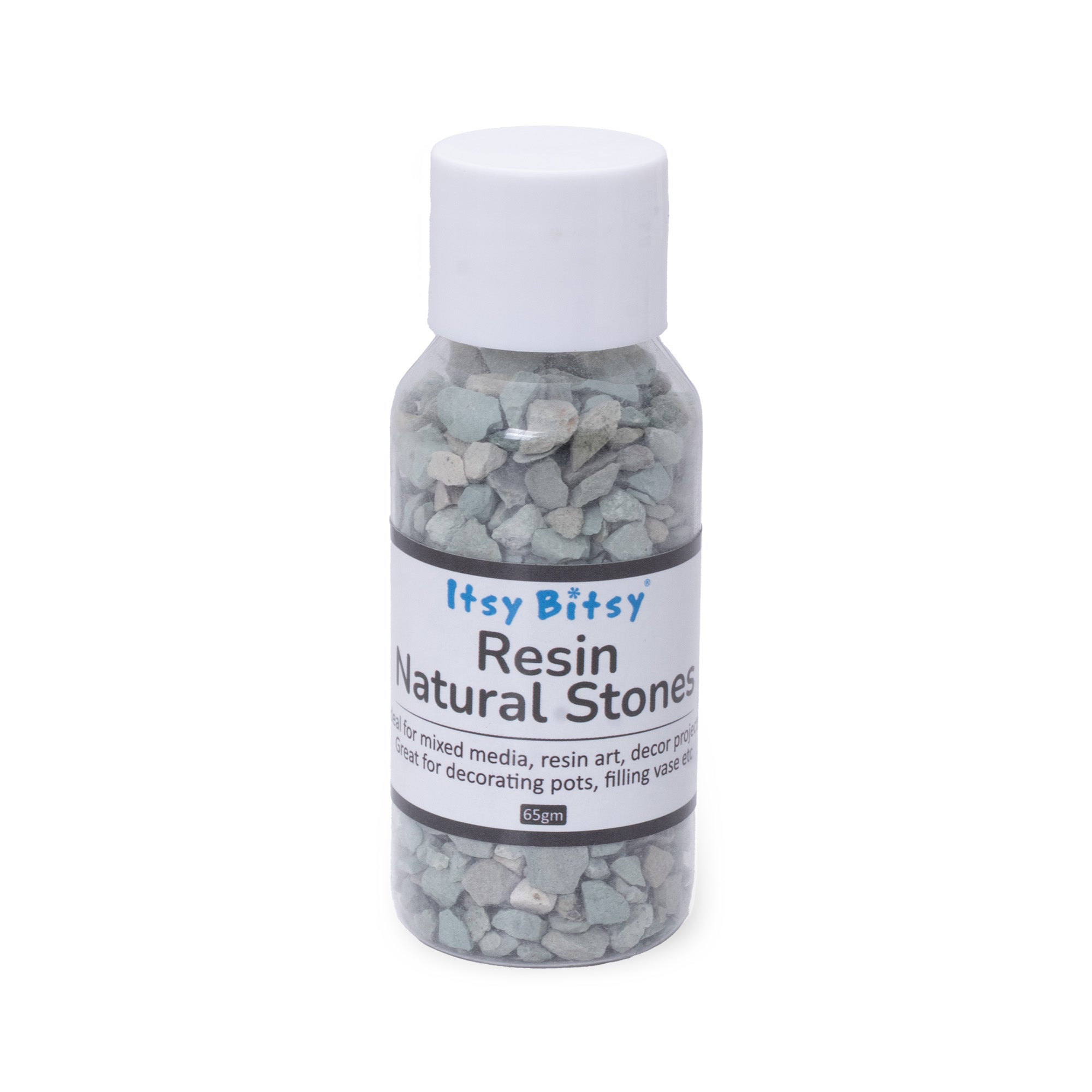 Natural Stone Chips Moss Grey 3-5mm 100gm Bottle