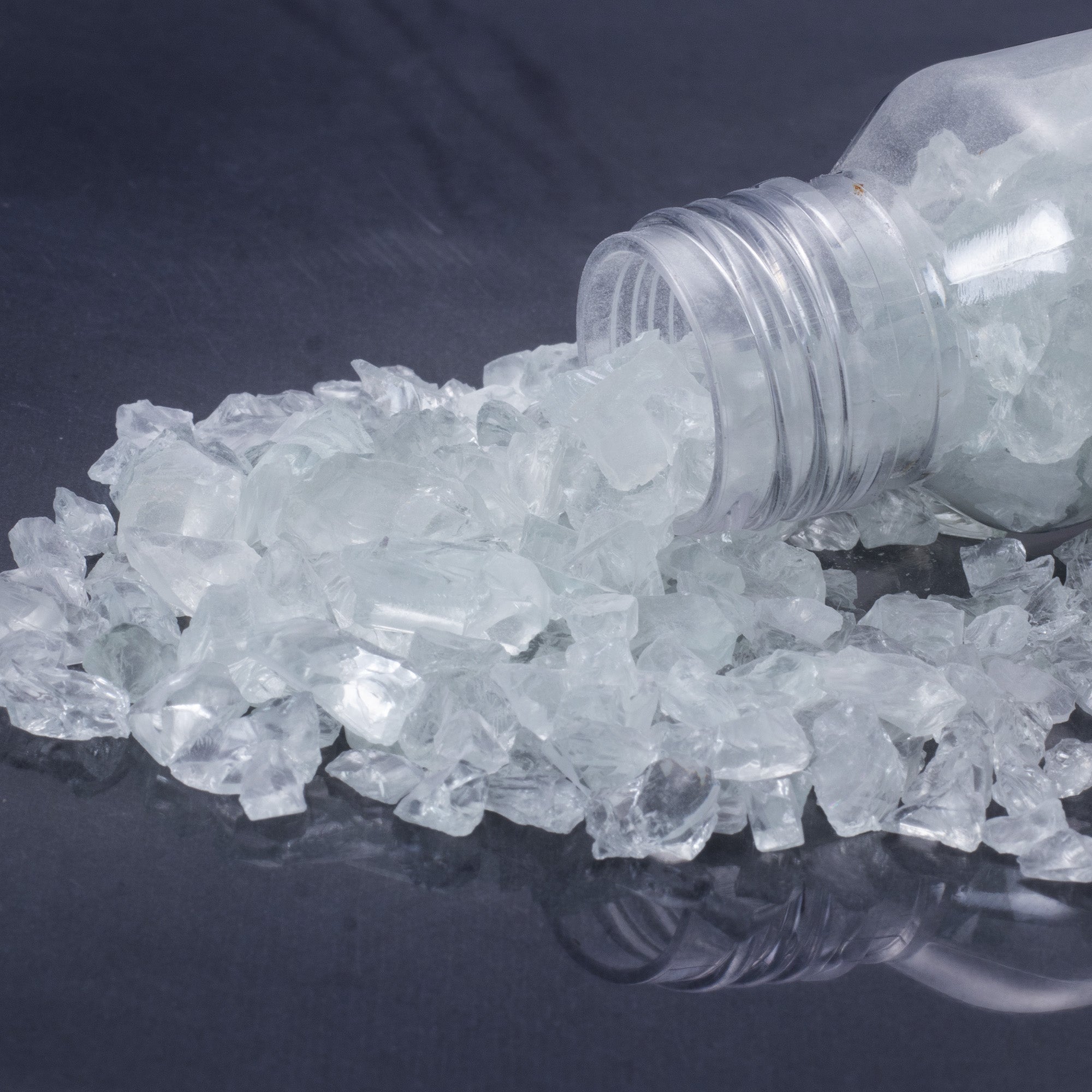 Crushed Glass Transparent 6-9mm 80gm Bottle