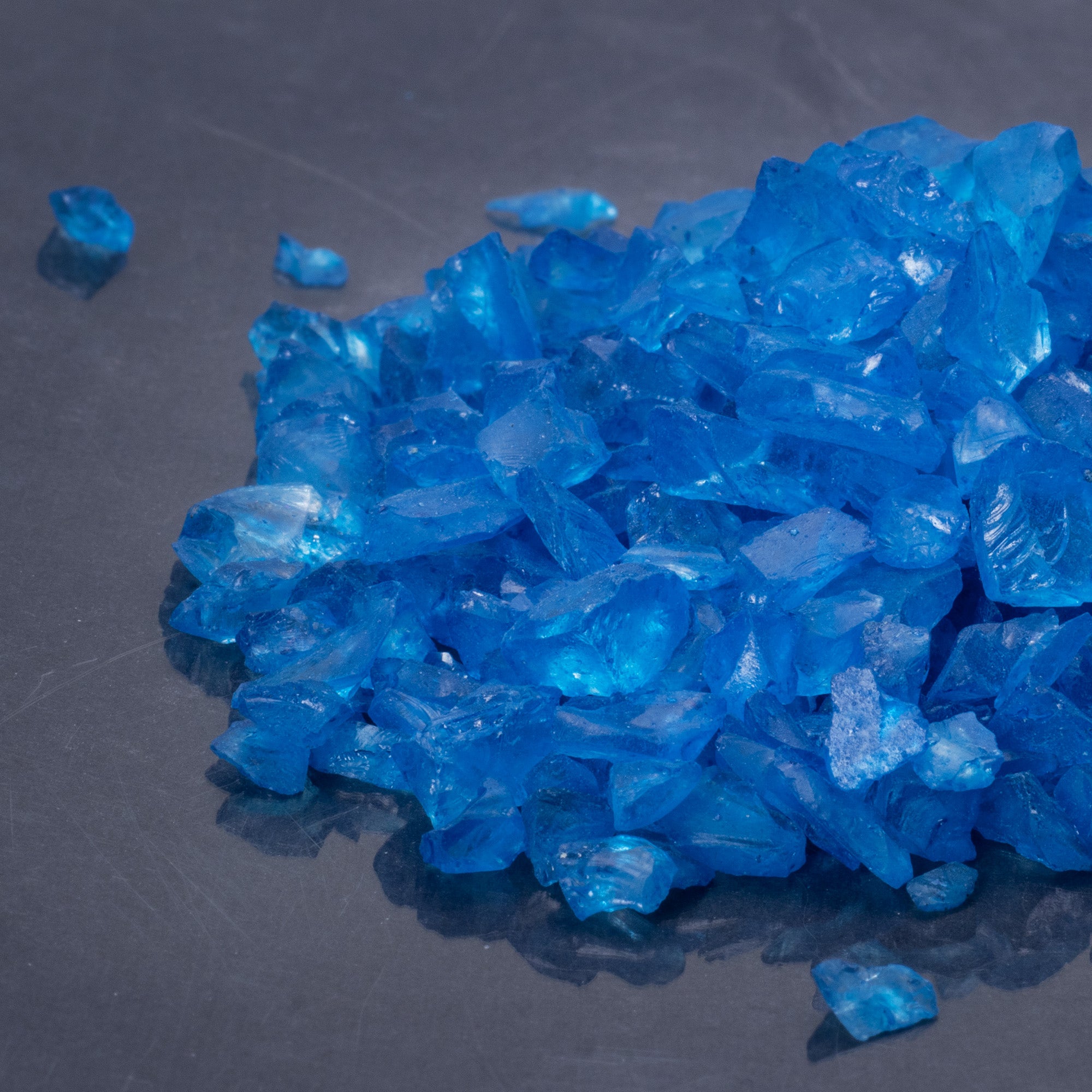 Crushed Glass Blue 6-9mm 80gm Bottle