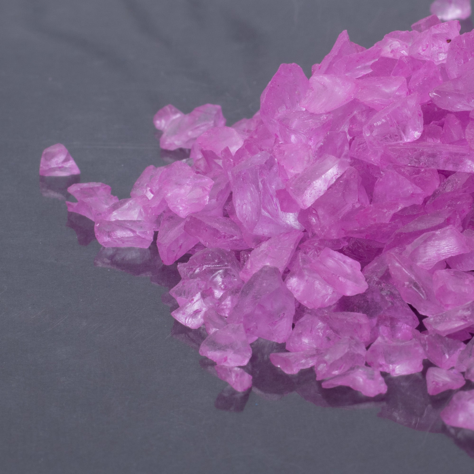 Crushed Glass Pink 6-9mm 80gm Bottle