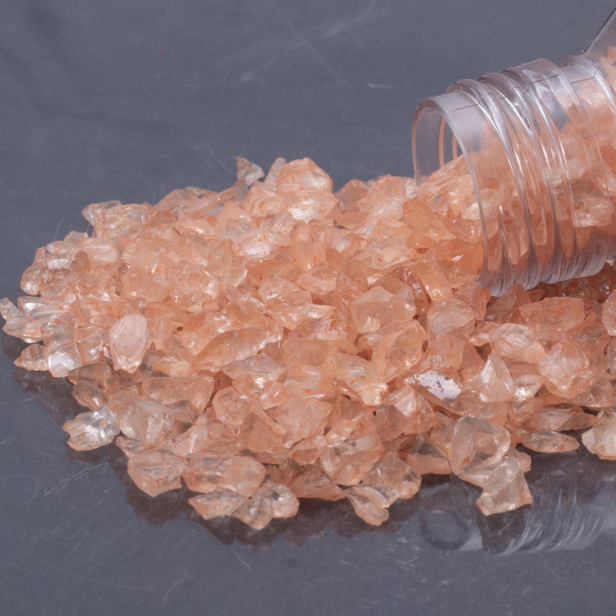 Crushed Glass Coral 2-3mm 80gm Bottle