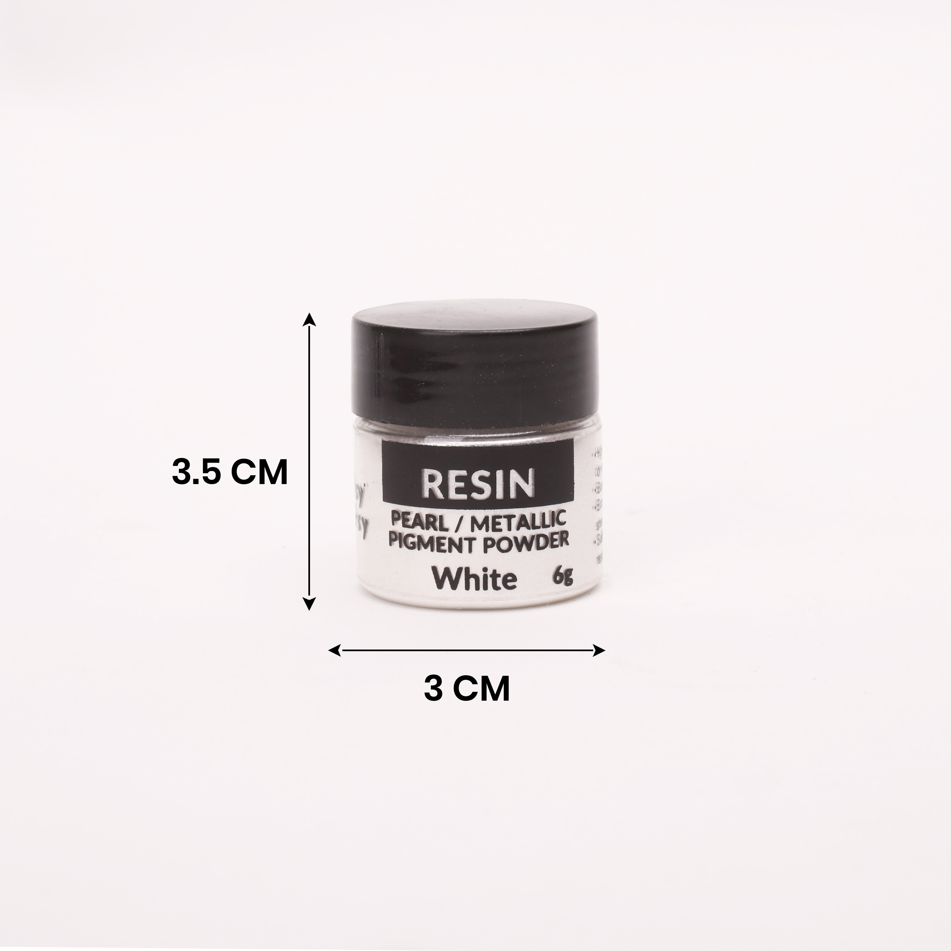 Resin Pearl Pigment Powder Snow White 6gm Bottle